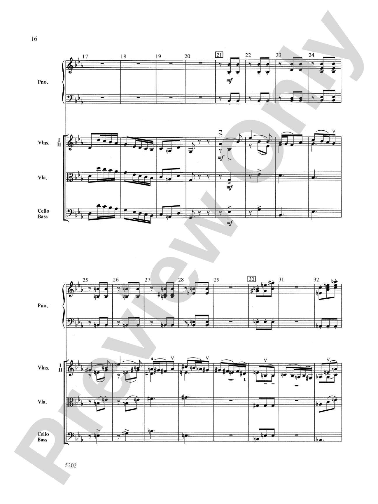 Carnival of the Animals: String Orchestra Conductor Score & Parts