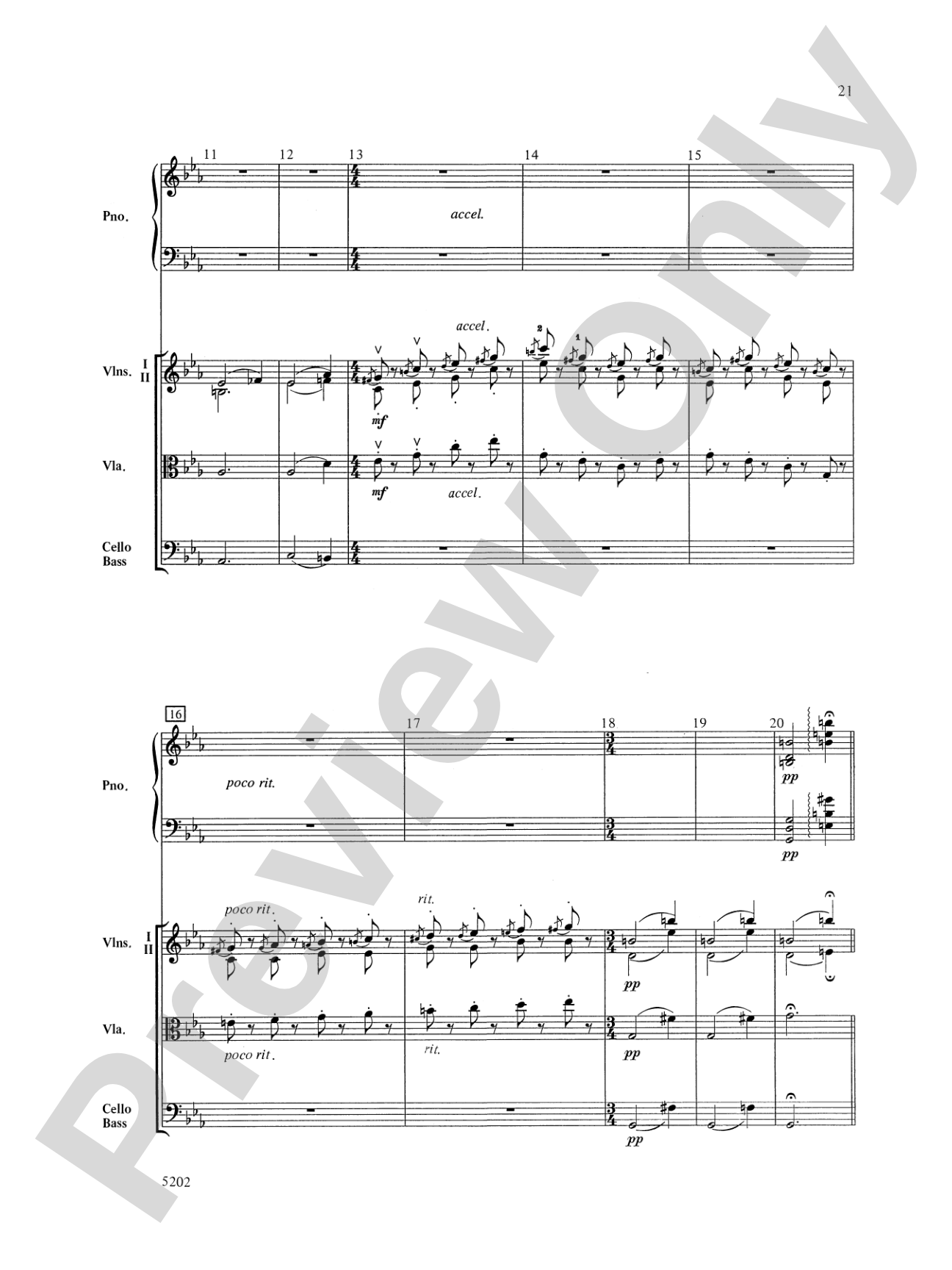 Carnival of the Animals: String Orchestra Conductor Score & Parts