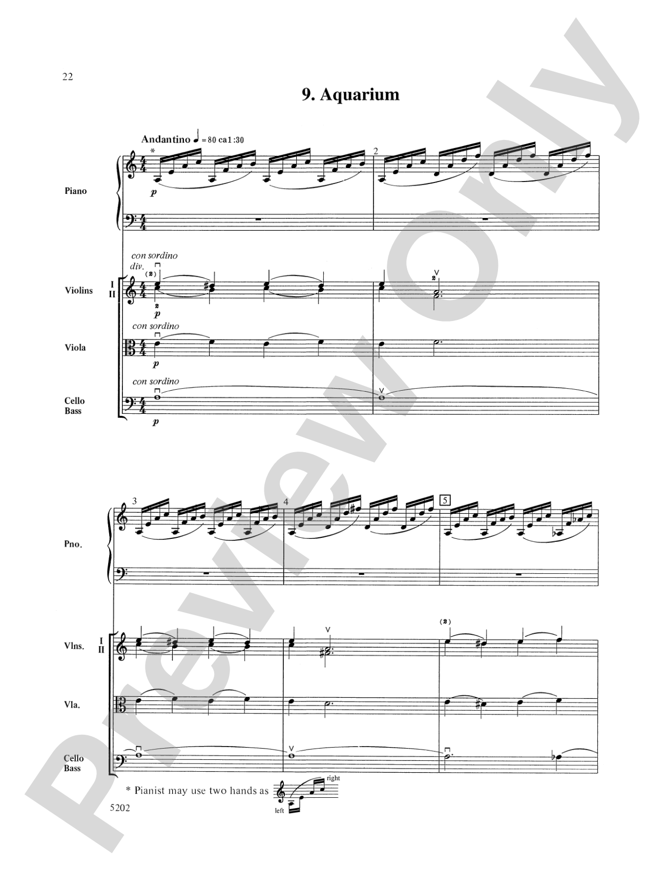Carnival of the Animals: String Orchestra Conductor Score & Parts