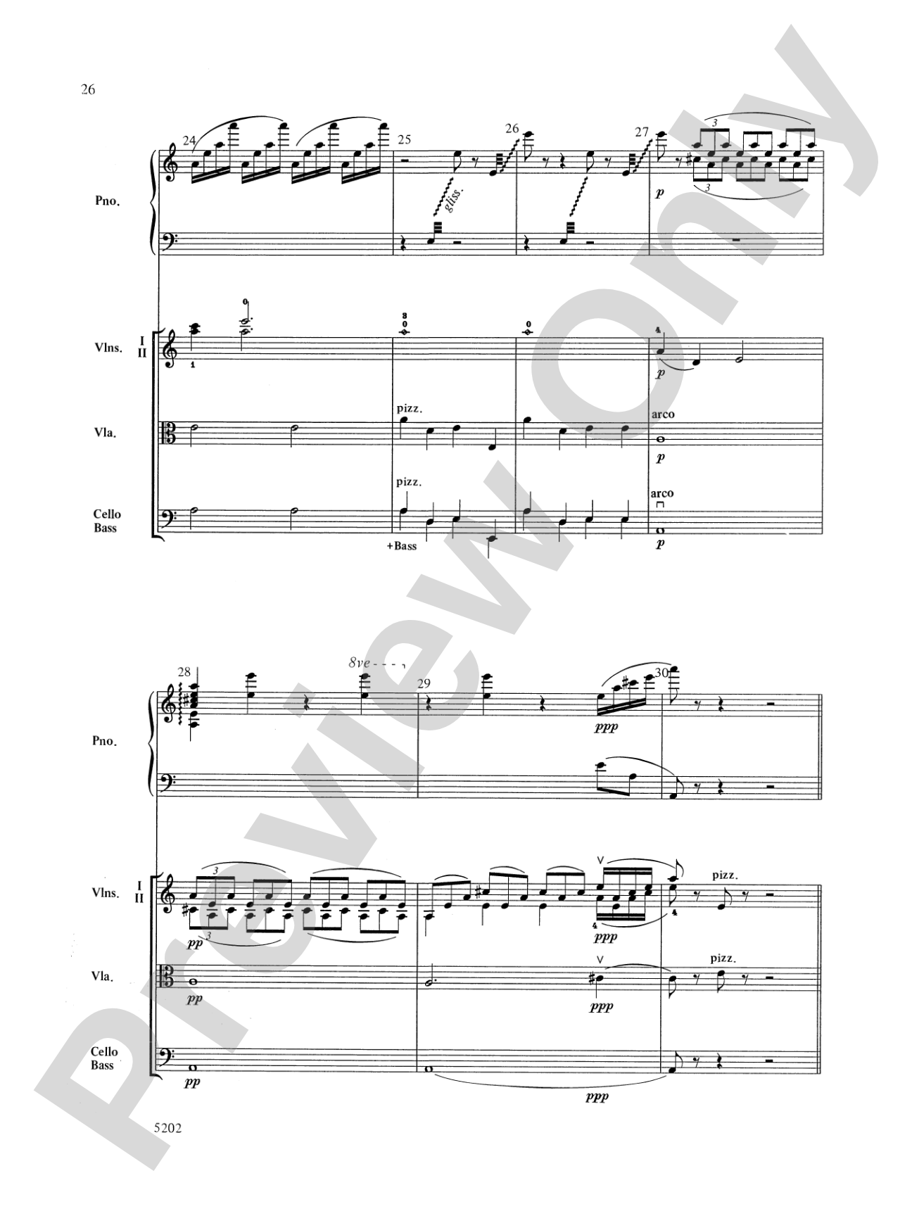 Carnival of the Animals: String Orchestra Conductor Score & Parts