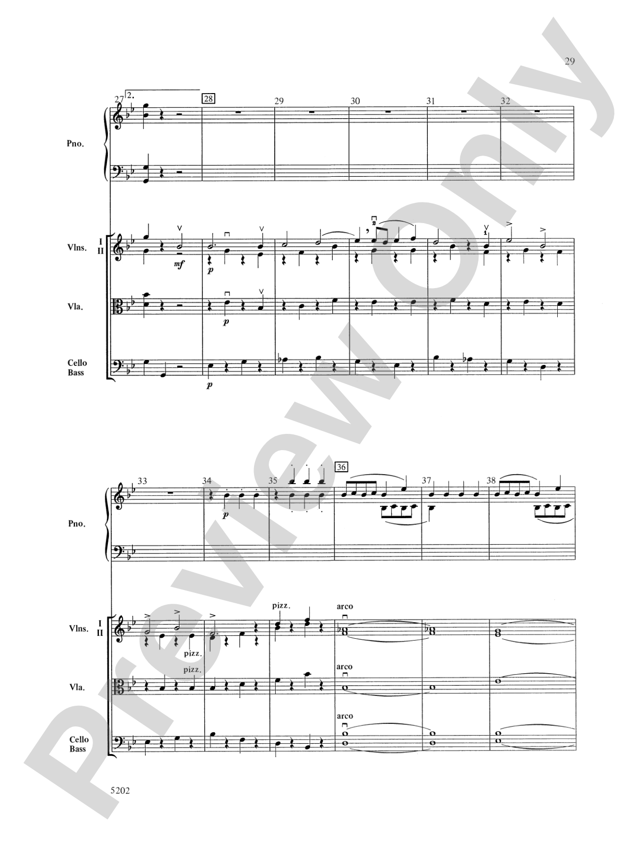 Carnival of the Animals: String Orchestra Conductor Score & Parts