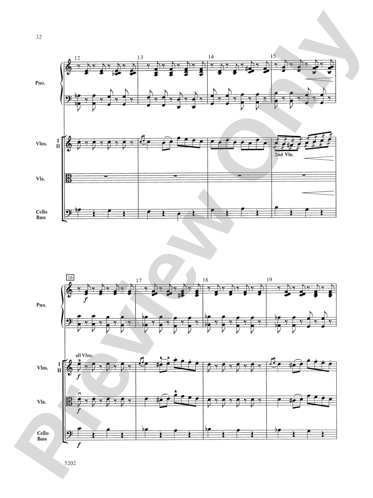 Carnival of the Animals: String Orchestra Conductor Score & Parts