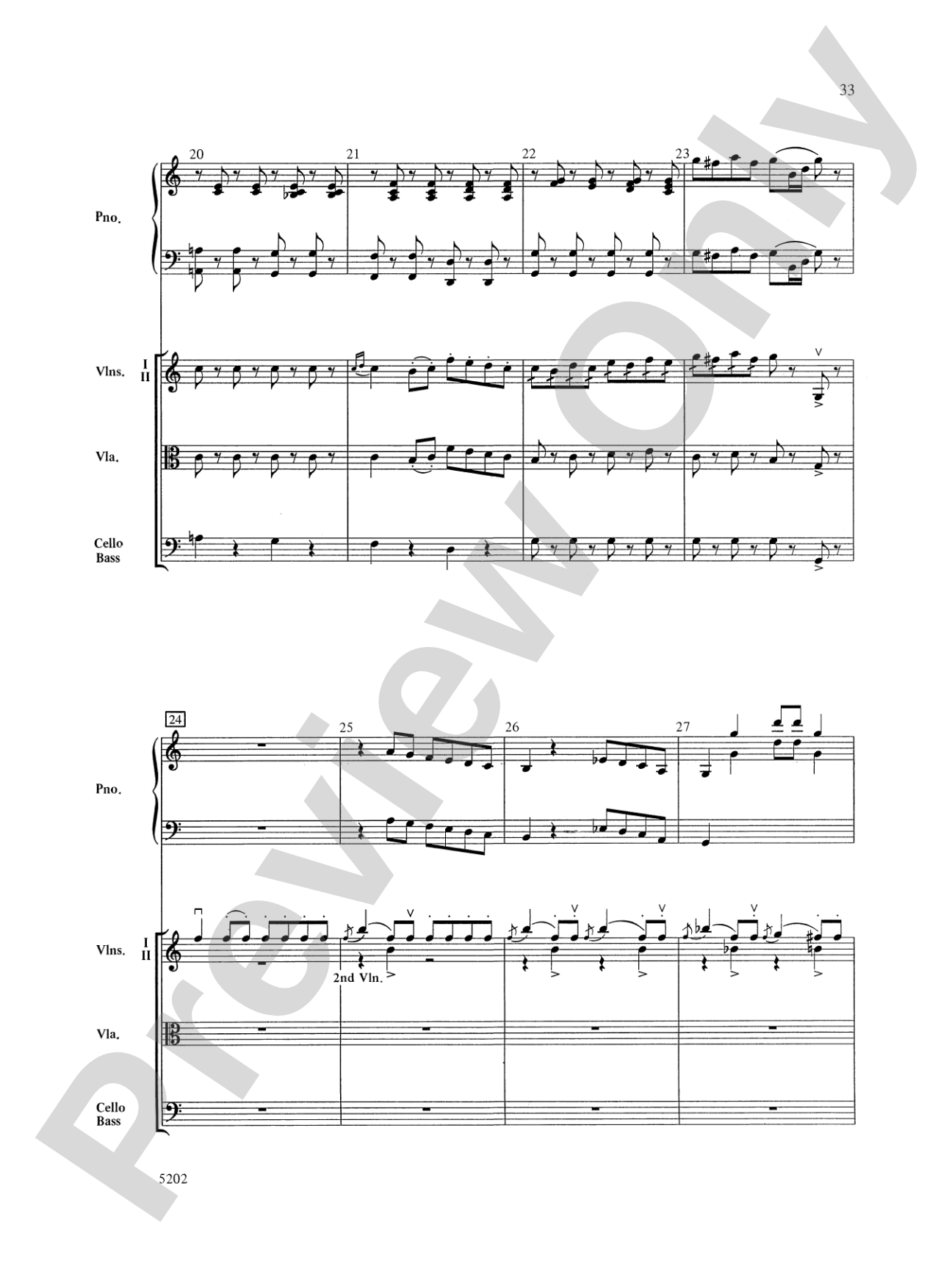 Carnival of the Animals: String Orchestra Conductor Score & Parts