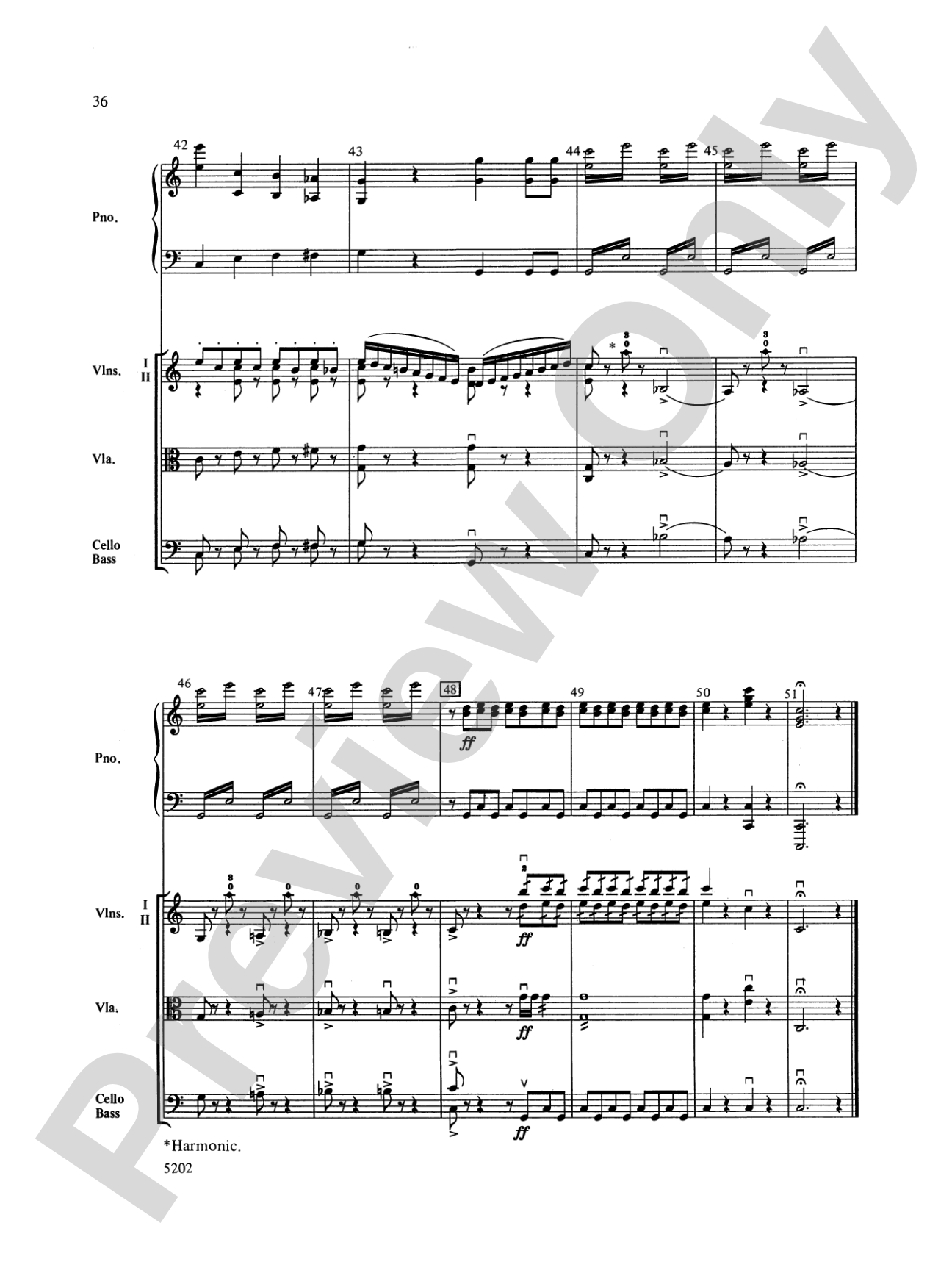 Carnival of the Animals: String Orchestra Conductor Score & Parts