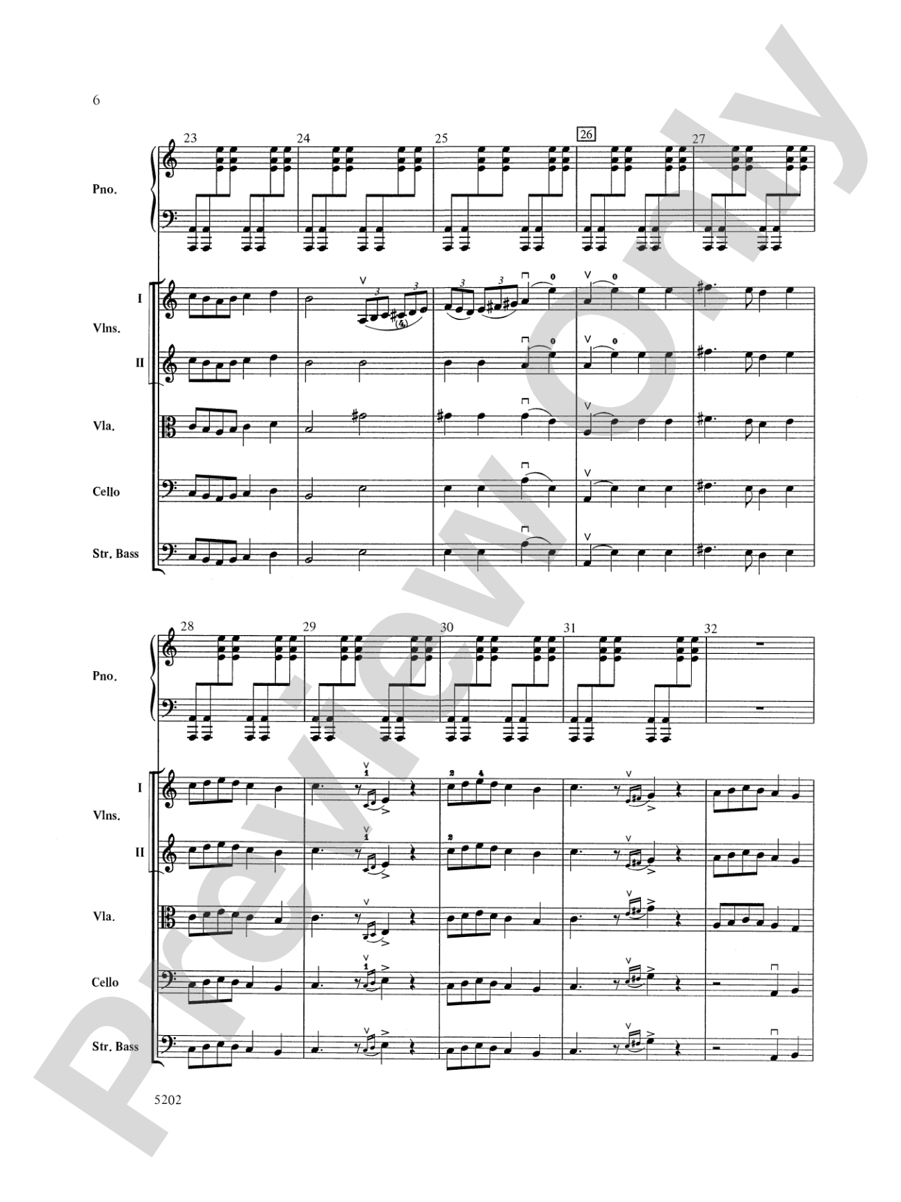 Carnival of the Animals: String Orchestra Conductor Score & Parts