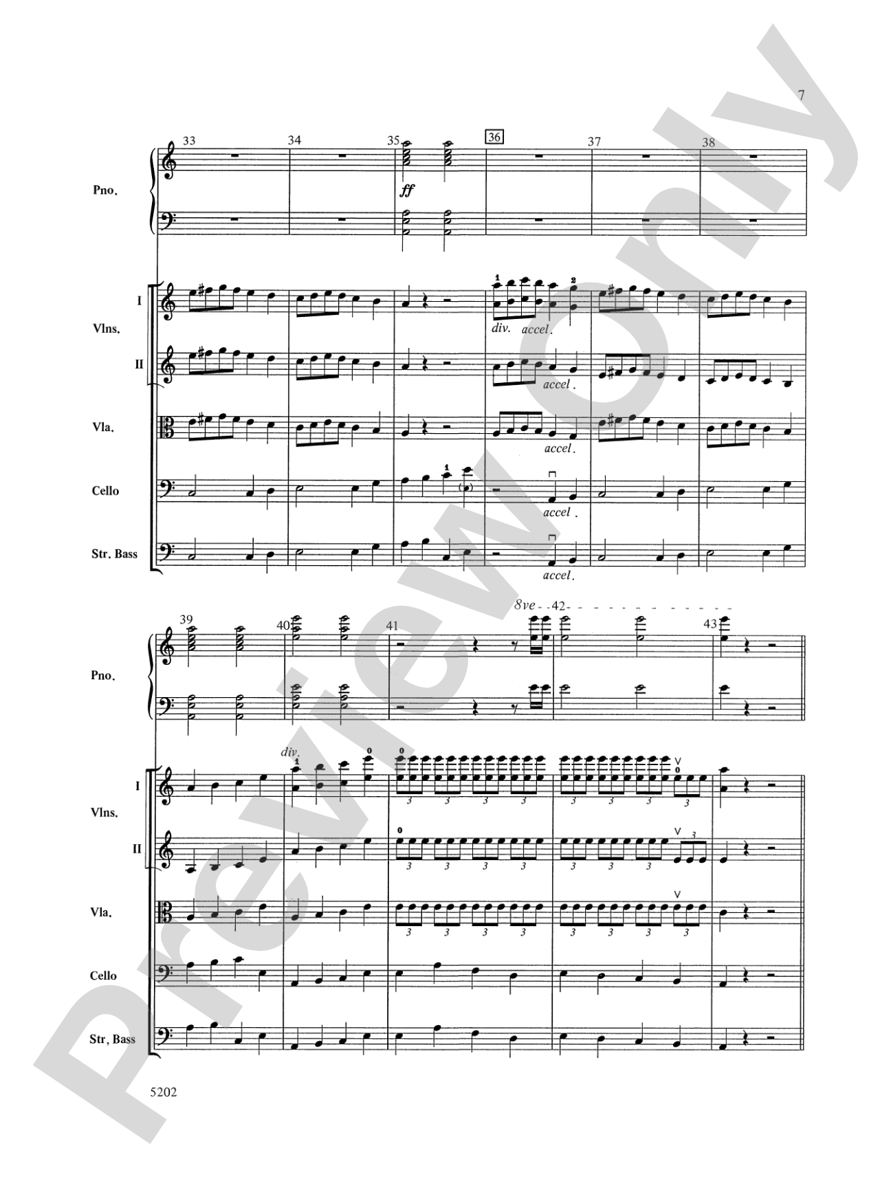 Carnival of the Animals: String Orchestra Conductor Score & Parts