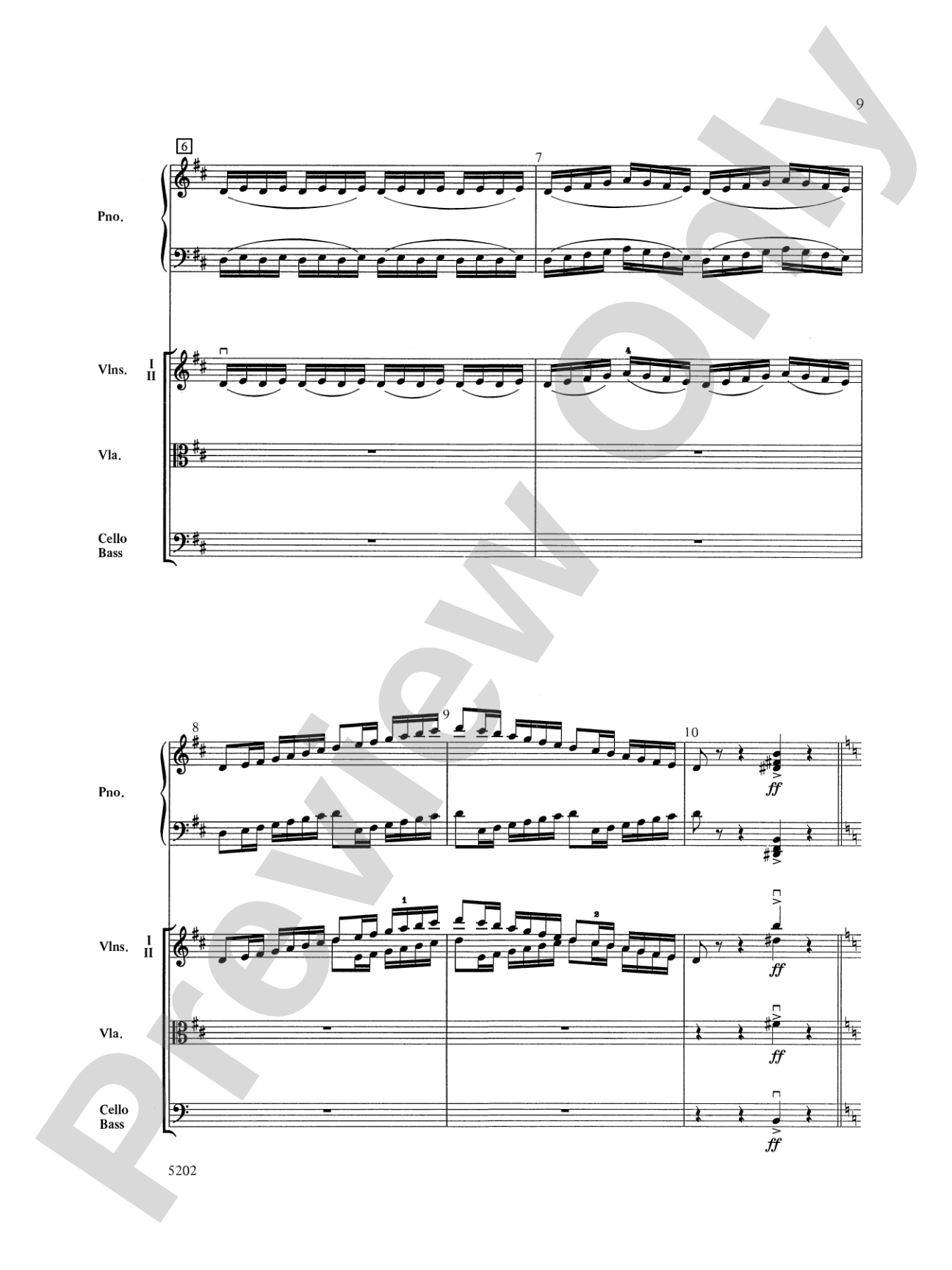Carnival of the Animals: String Orchestra Conductor Score & Parts