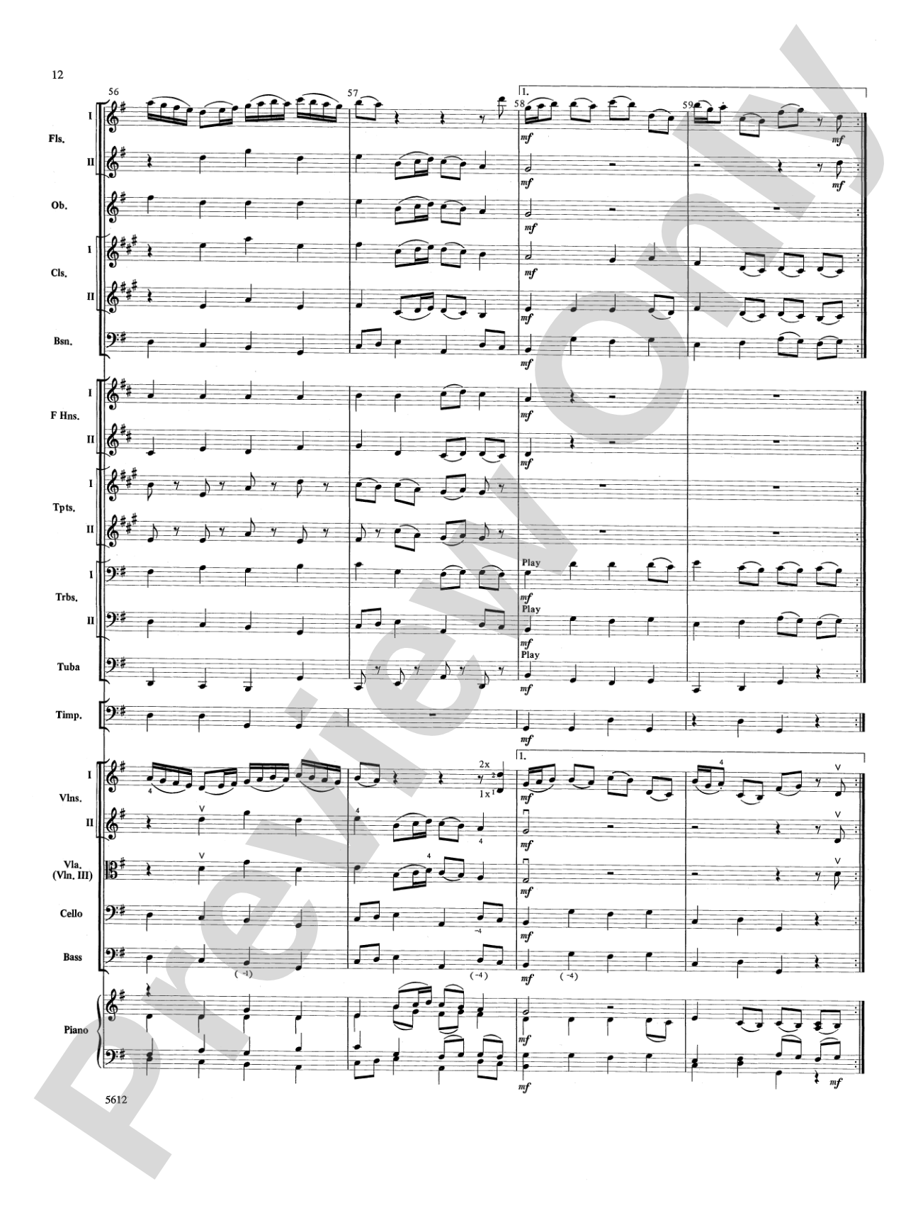 Fantasy on "Sleepers, Wake": Full Orchestra Conductor Score & Parts