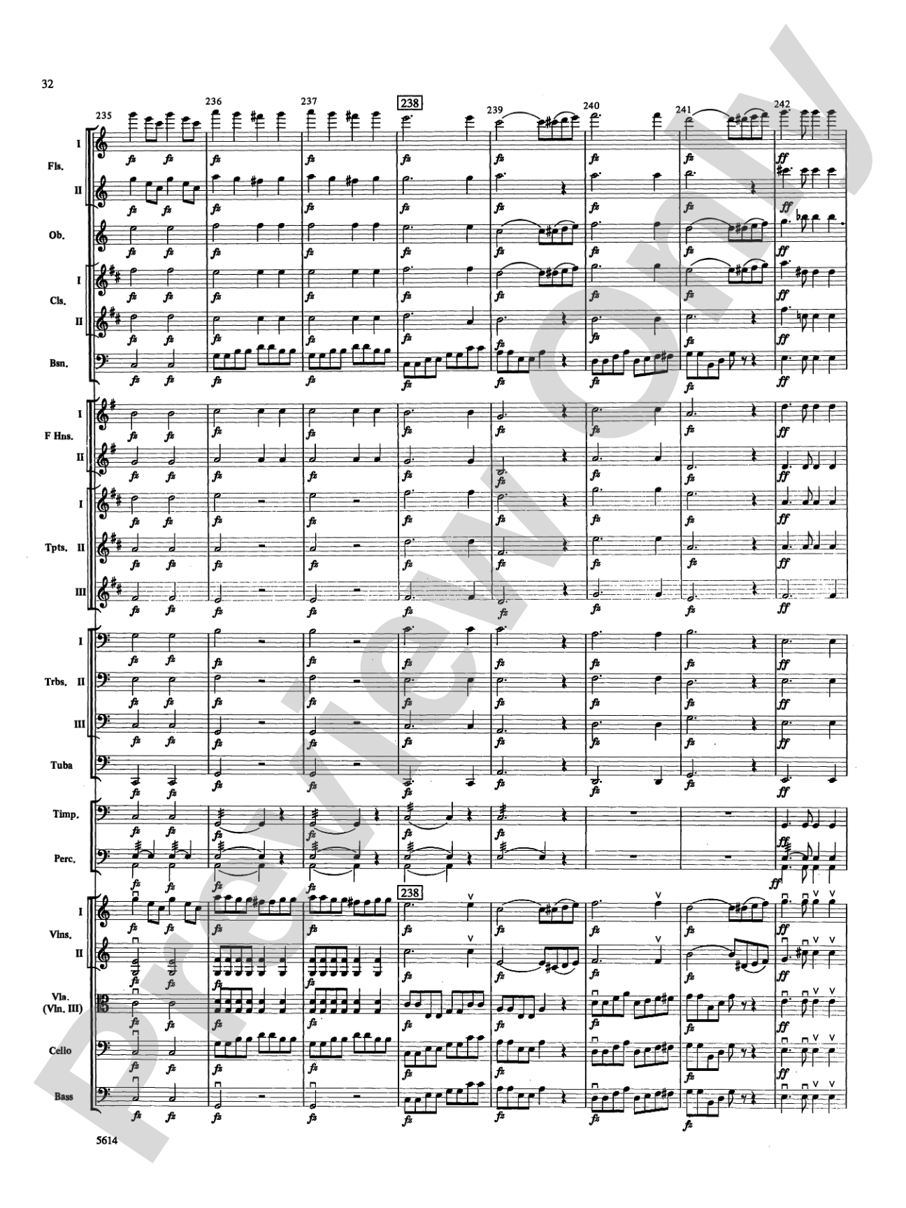 Rosamunde Overture, Opus 26: Full Orchestra Conductor Score & Parts