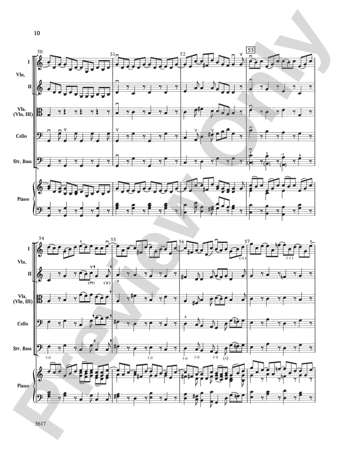 Brandenburg Concerto No. 6, 3rd Movement (Abridged): String Orchestra Conductor Score & Parts