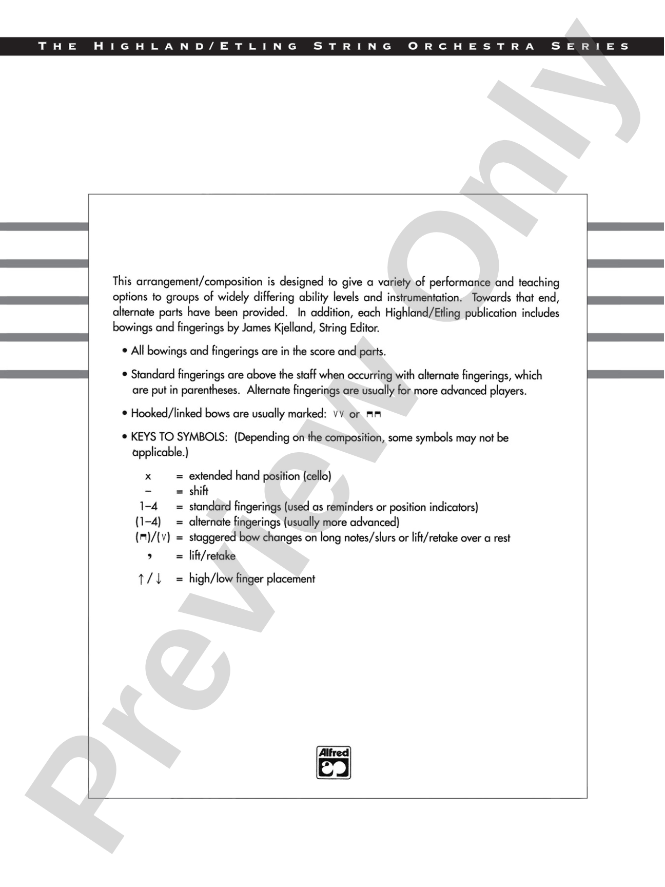 Brandenburg Concerto No. 6, 3rd Movement (Abridged): String Orchestra Conductor Score & Parts