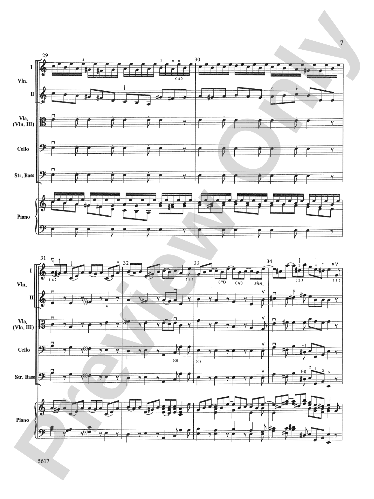 Brandenburg Concerto No. 6, 3rd Movement (Abridged): String Orchestra Conductor Score & Parts