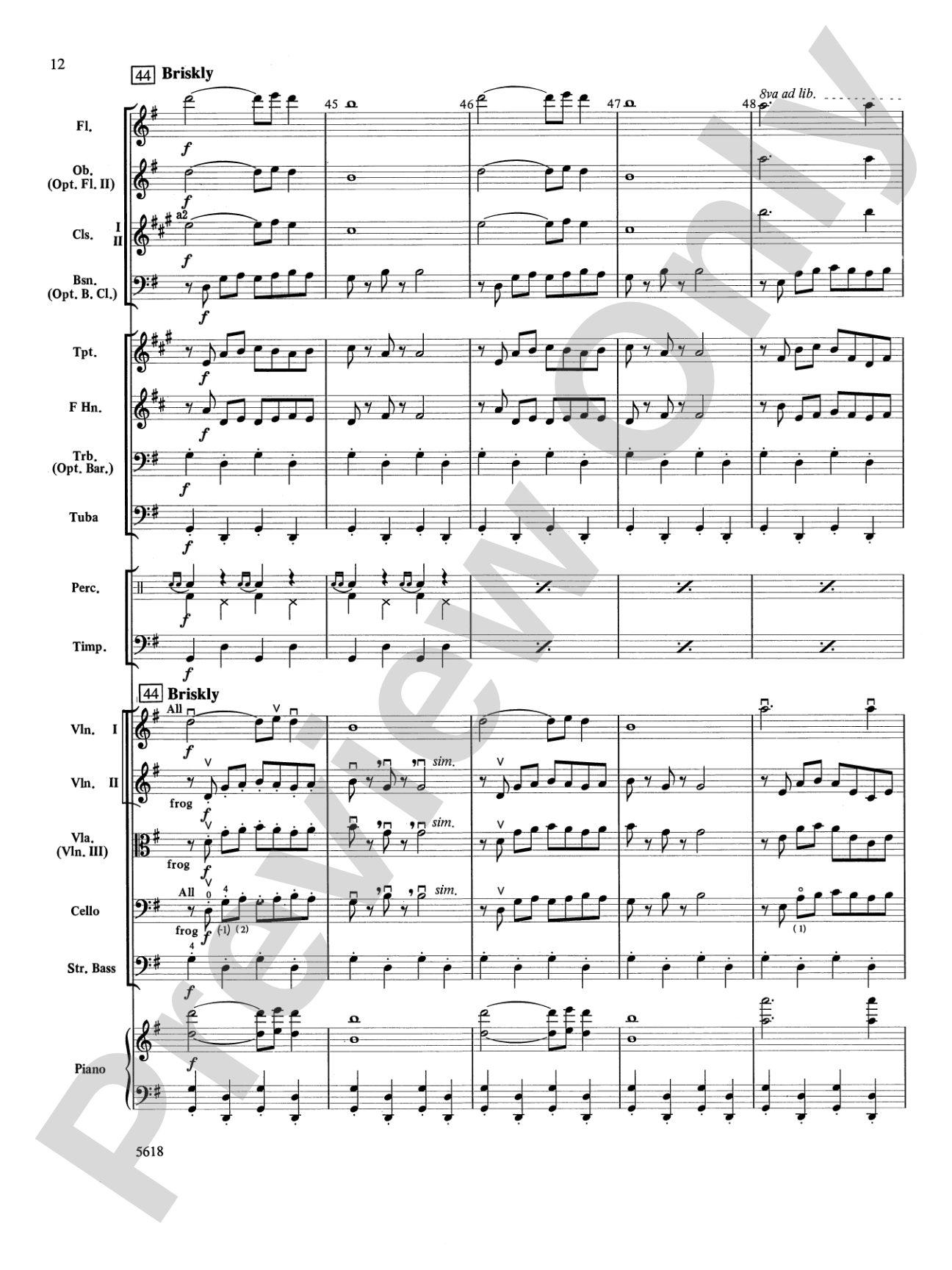 Santa at the Symphony (also playable by strings only): Score