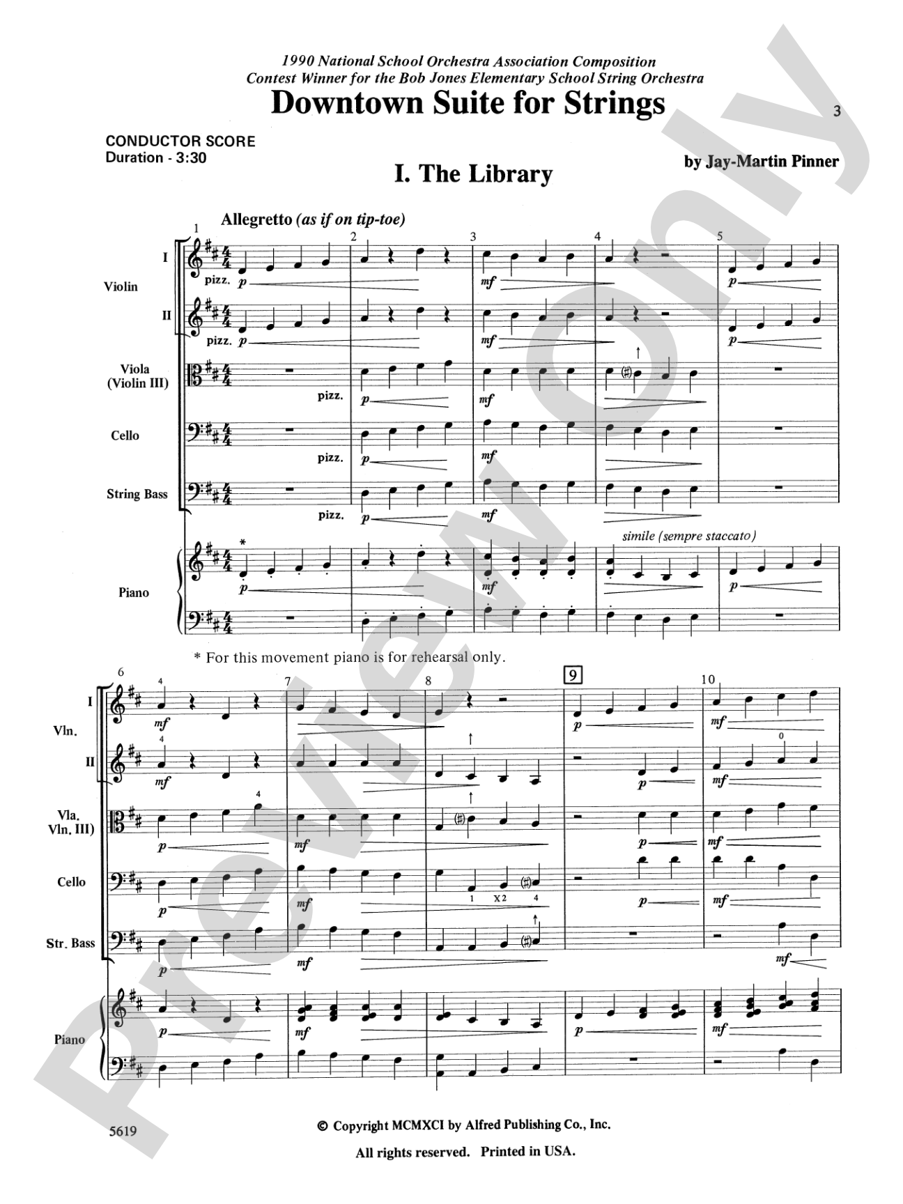 Downtown Suite for Strings