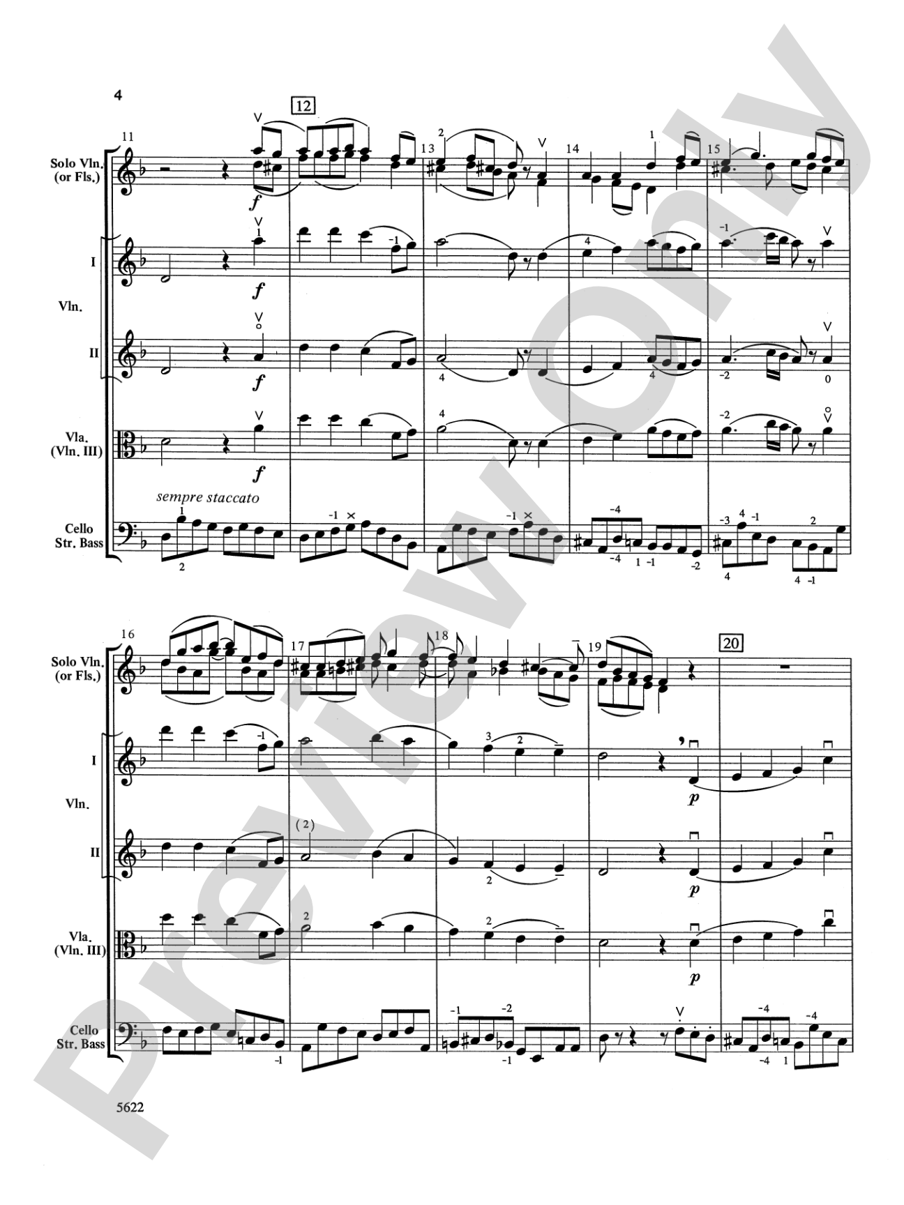 An Italian Elegy, from Symphony No. 4 "Italian": String Orchestra Conductor Score & Parts