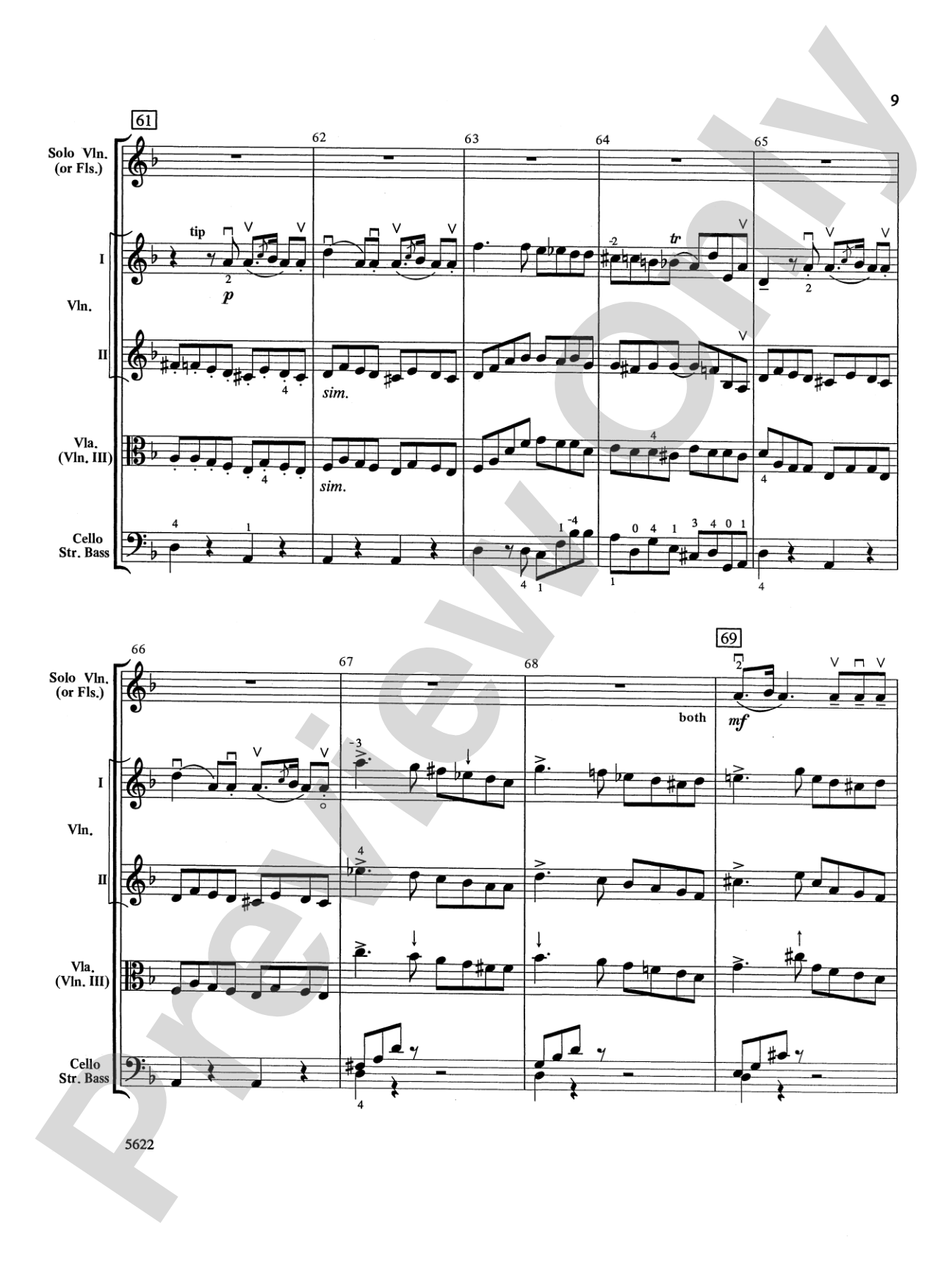 An Italian Elegy, from Symphony No. 4 "Italian": String Orchestra Conductor Score & Parts