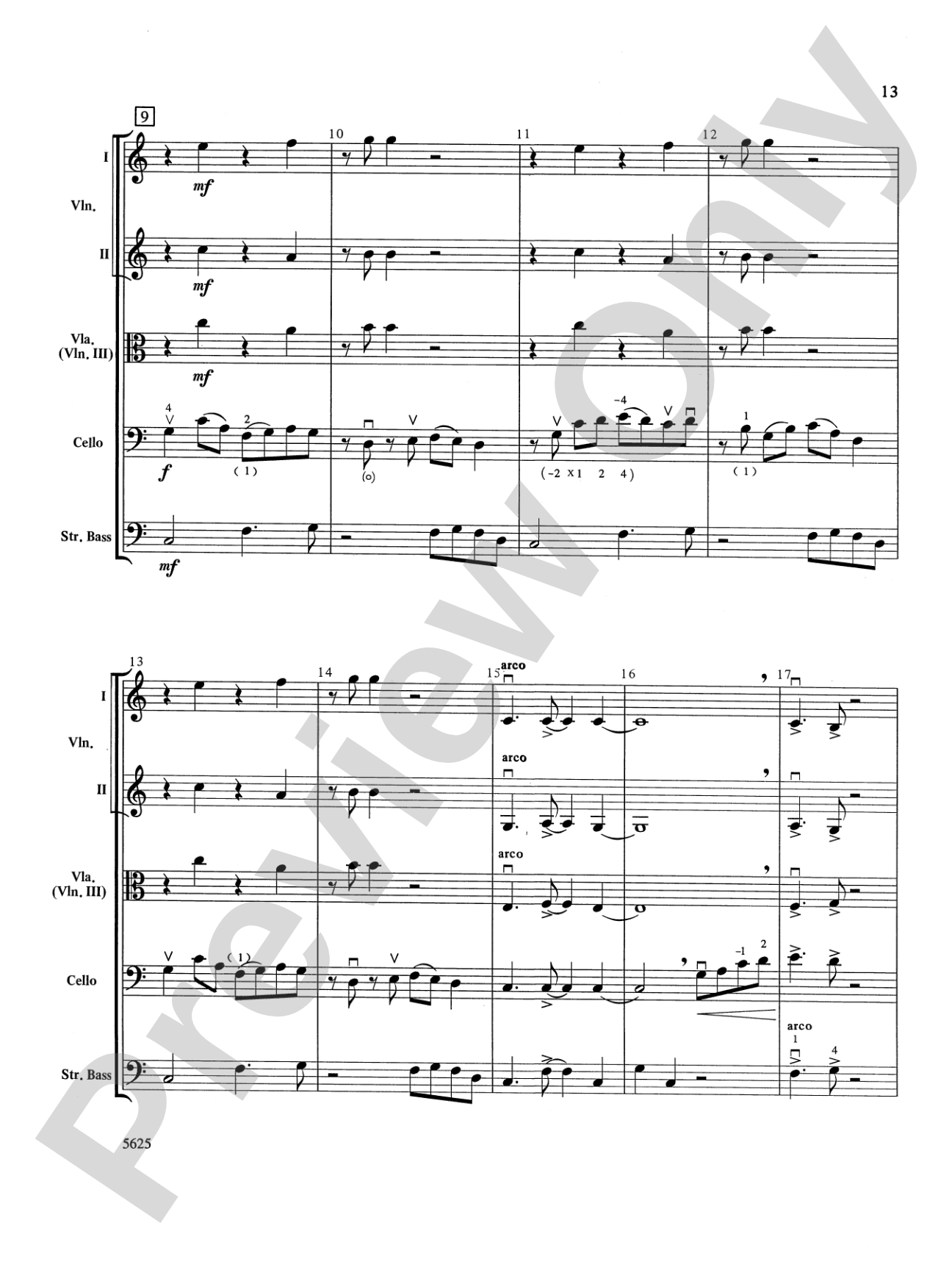 Serendipity Suite: String Orchestra Conductor Score & Parts