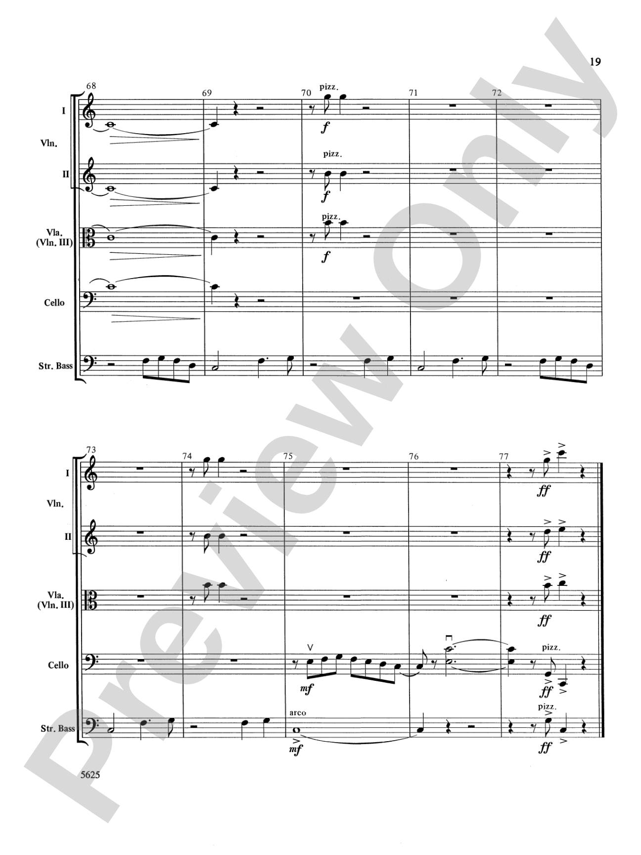 Serendipity Suite: String Orchestra Conductor Score & Parts