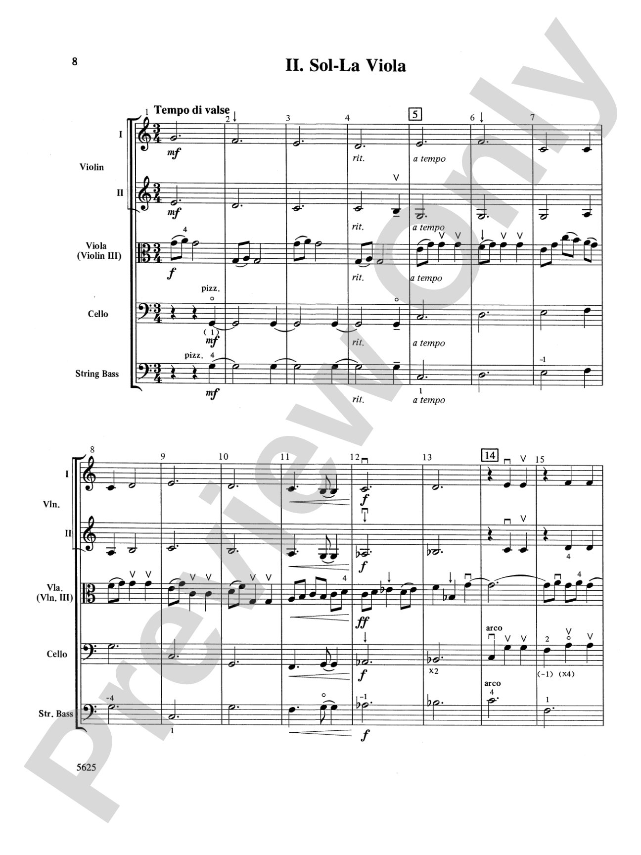Serendipity Suite: String Orchestra Conductor Score & Parts