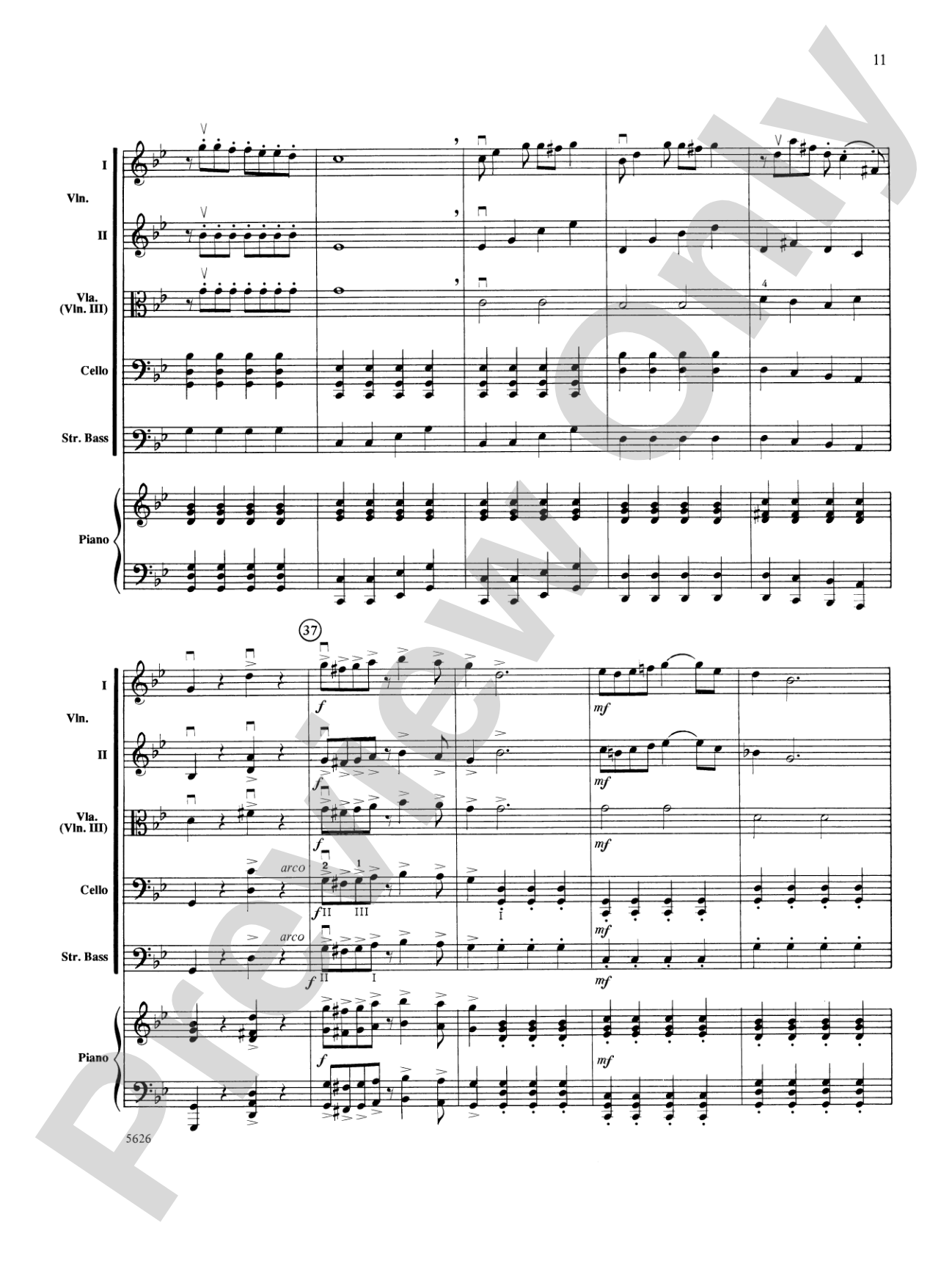 Two South American Tangos: String Orchestra Conductor Score & Parts