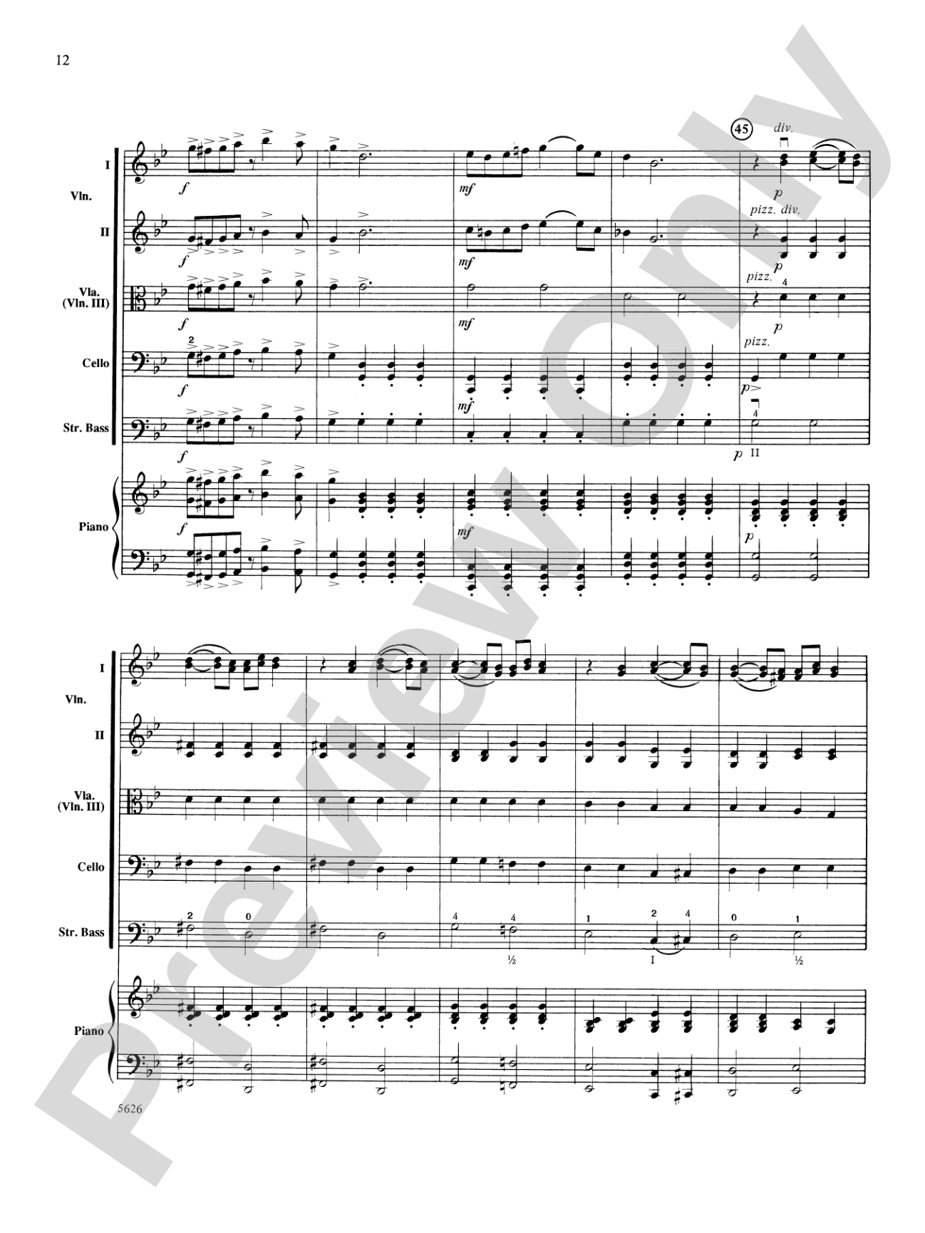 Two South American Tangos: String Orchestra Conductor Score & Parts