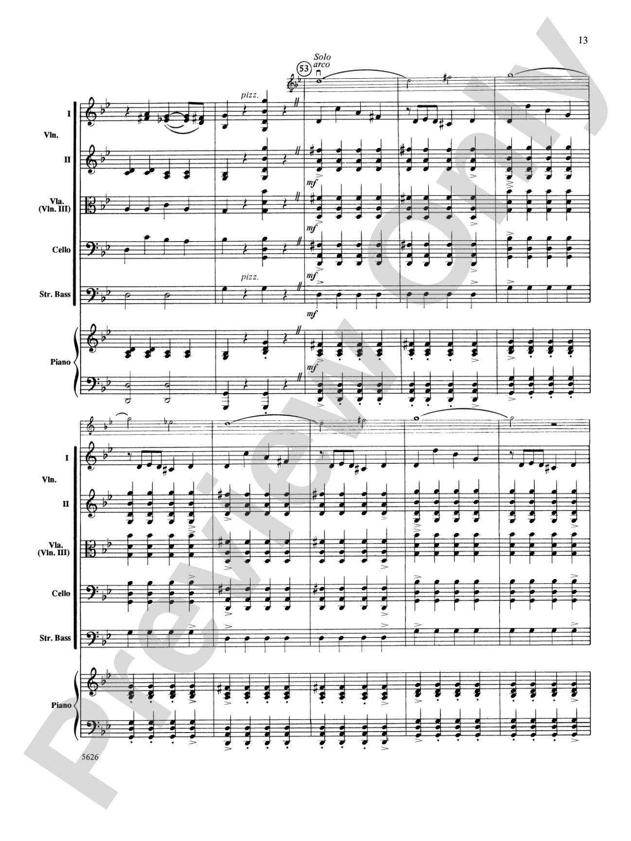 Two South American Tangos: String Orchestra Conductor Score & Parts