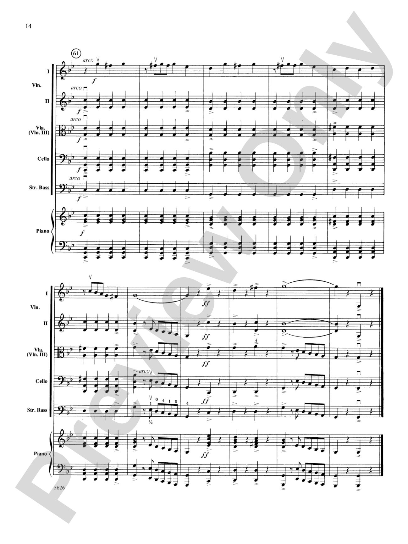 Two South American Tangos: String Orchestra Conductor Score & Parts