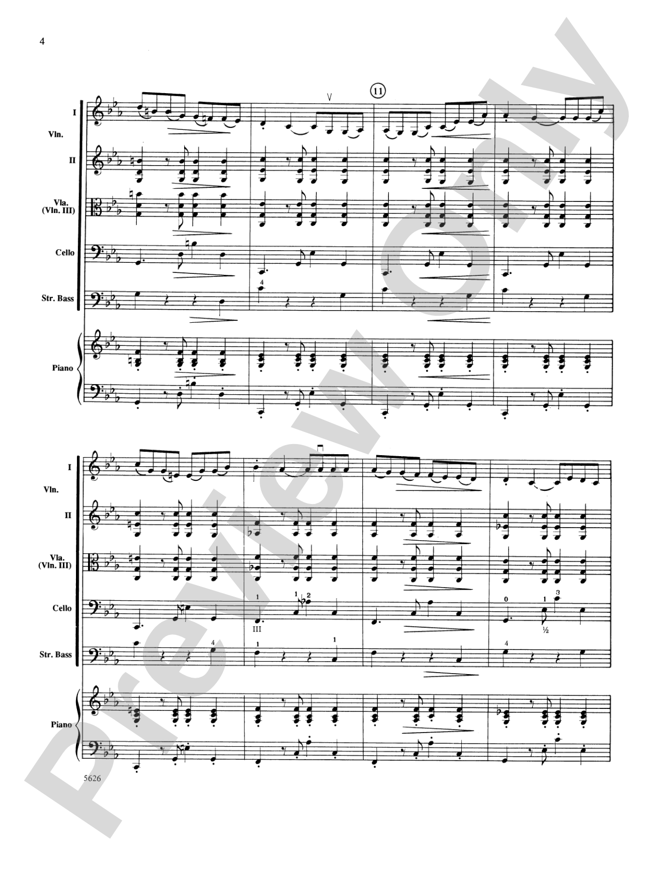 Two South American Tangos: String Orchestra Conductor Score & Parts