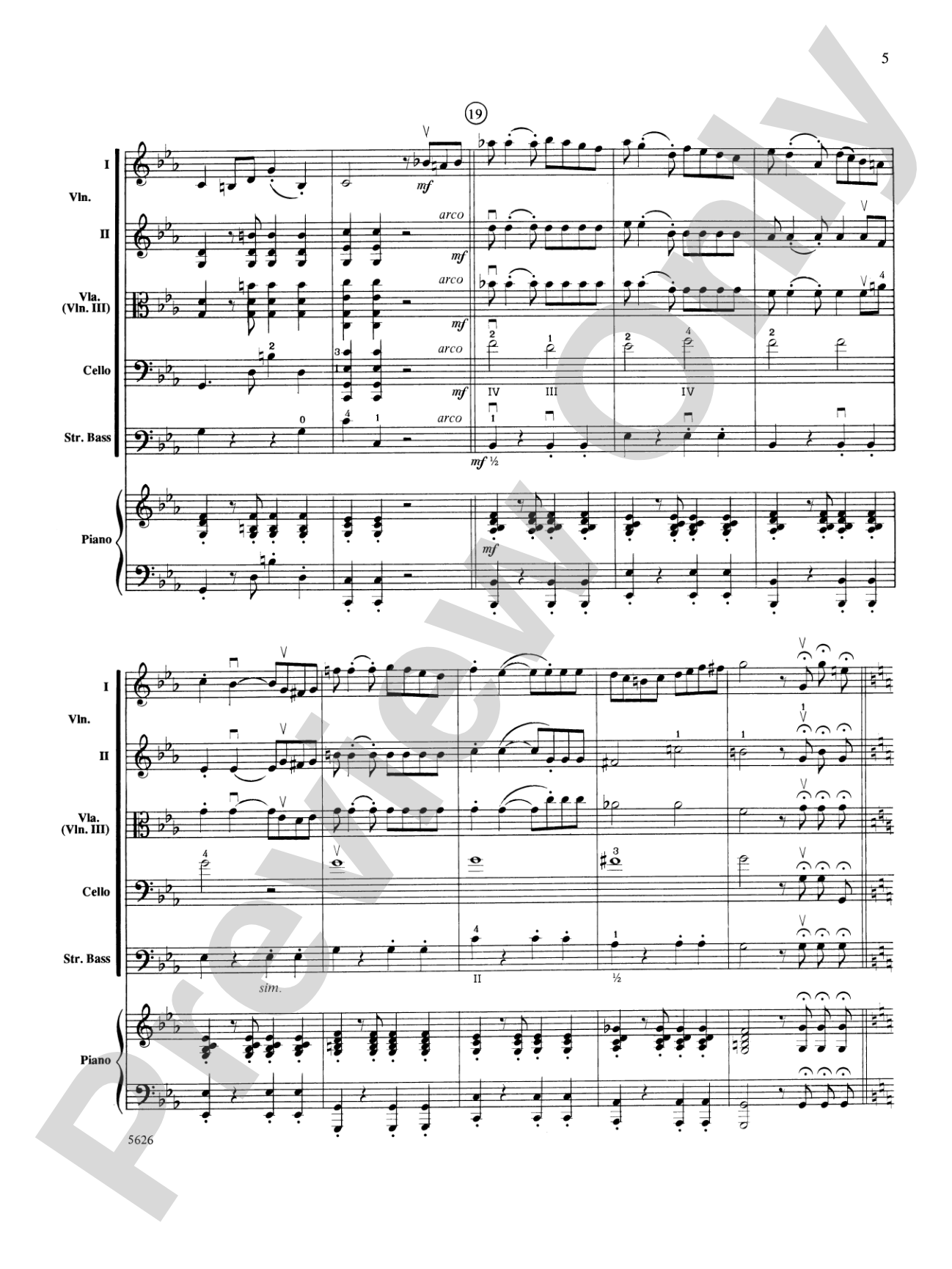 Two South American Tangos: String Orchestra Conductor Score & Parts