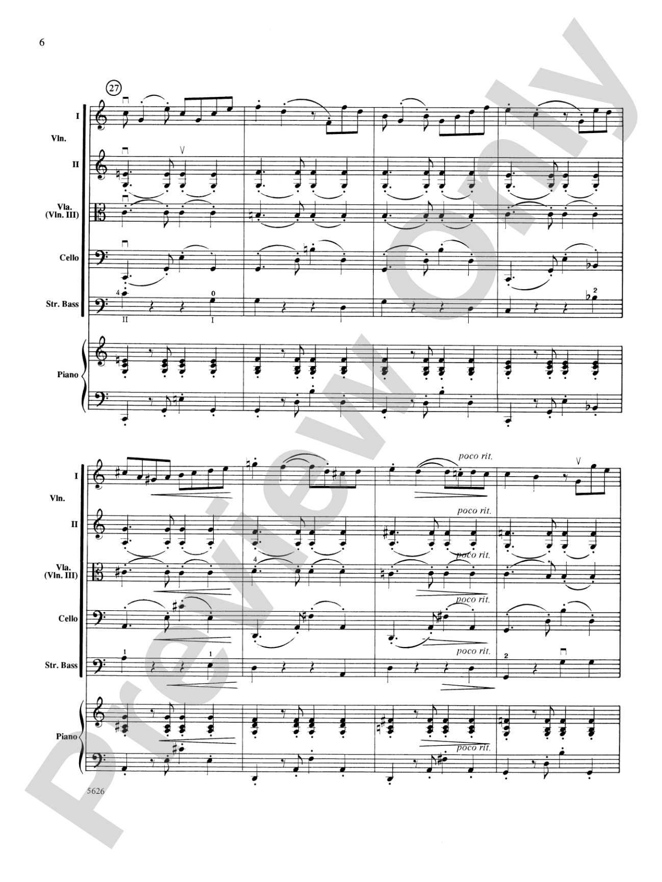 Two South American Tangos: String Orchestra Conductor Score & Parts