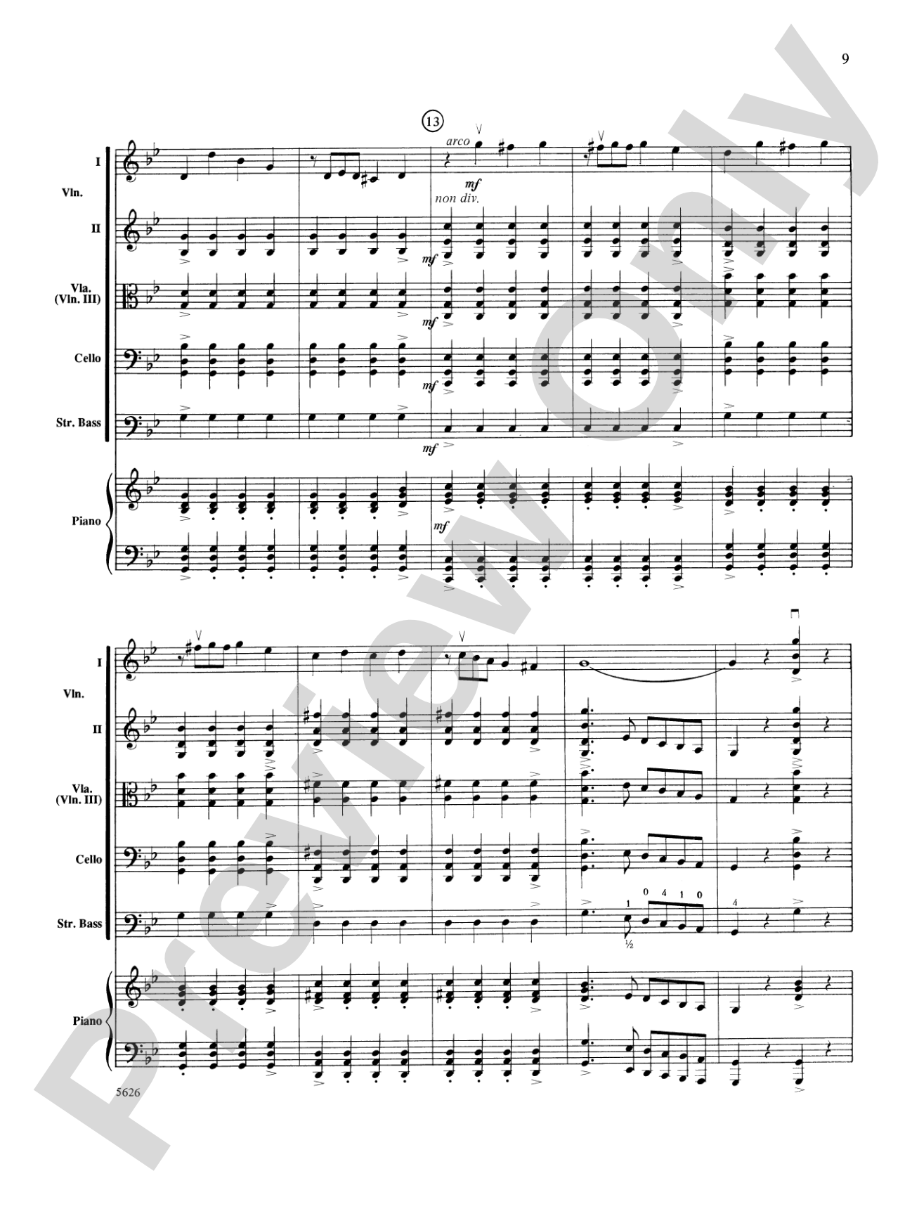 Two South American Tangos: String Orchestra Conductor Score & Parts