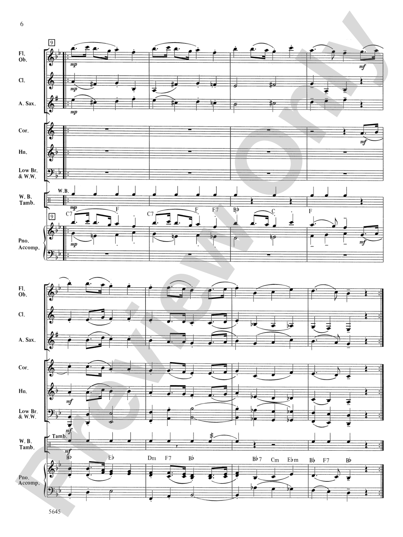 Two English Dances: Concert Band Conductor Score & Parts
