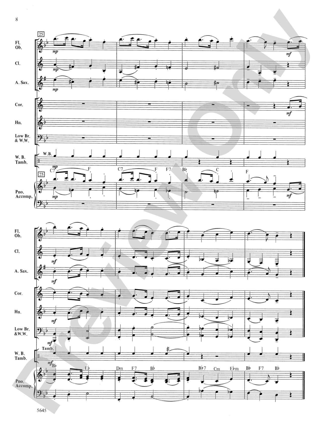 Two English Dances: Concert Band Conductor Score & Parts