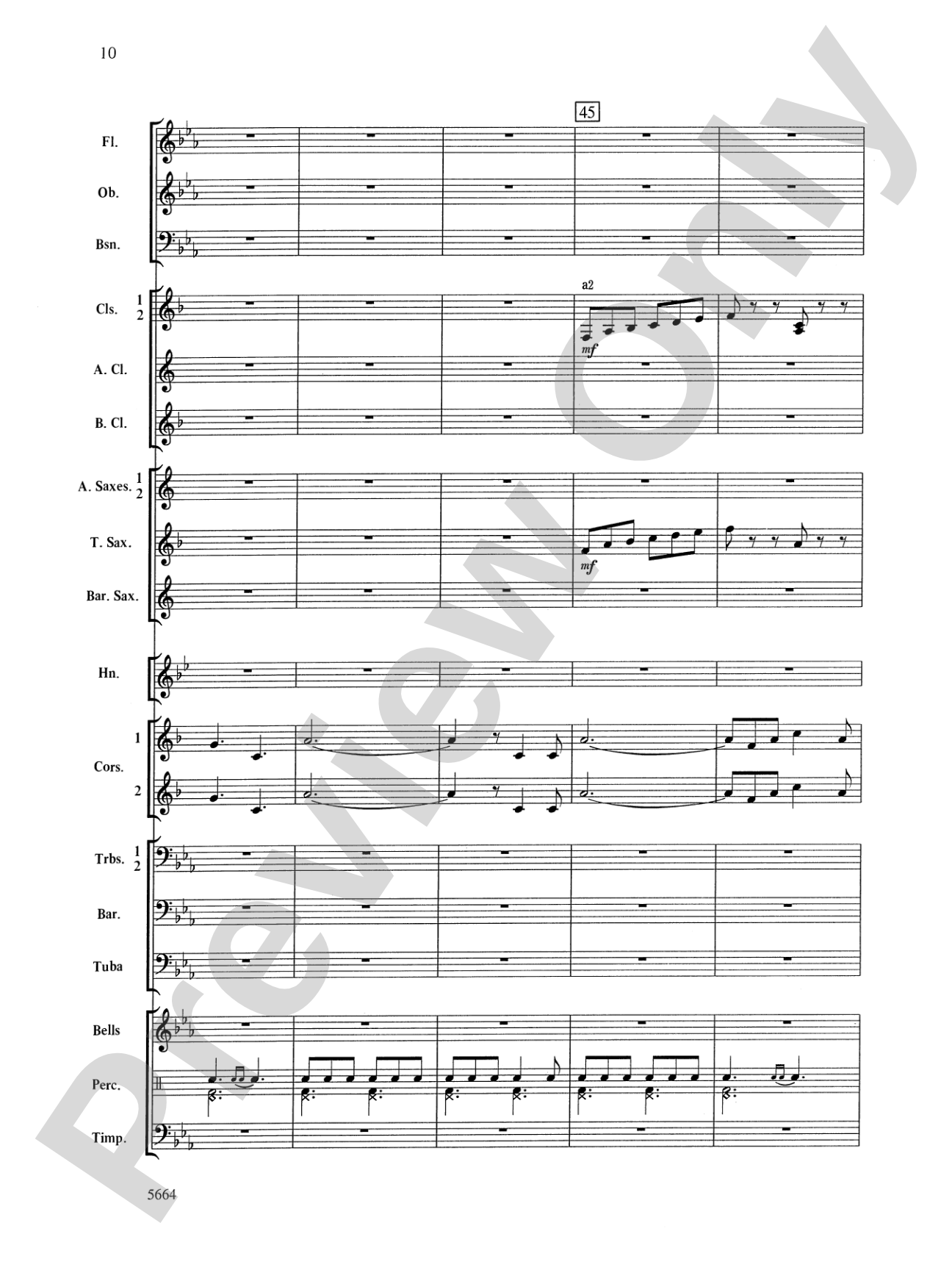 Santa Meets Sousa: Concert Band Conductor Score & Parts
