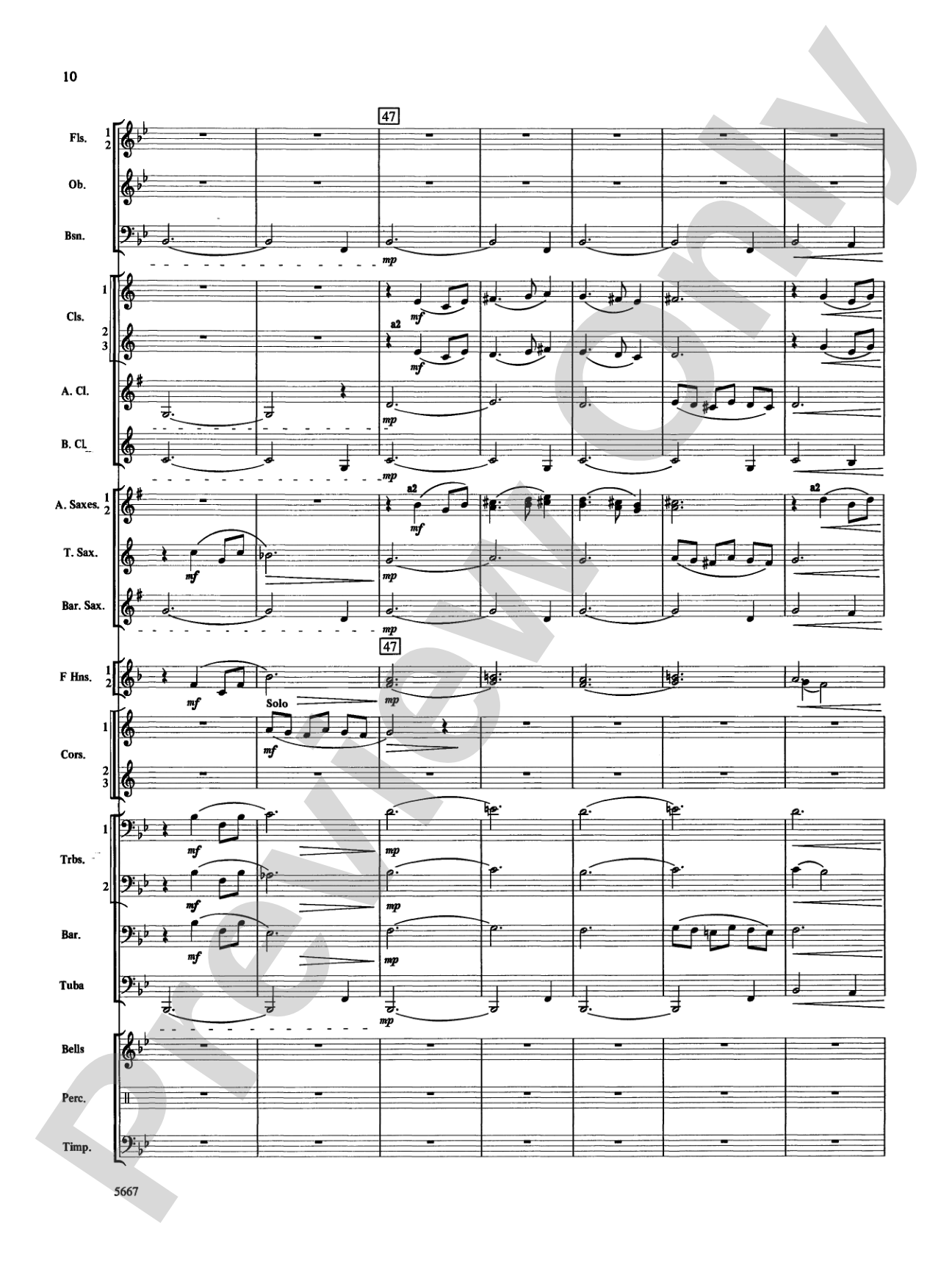 Jackson Lake Overture: Score
