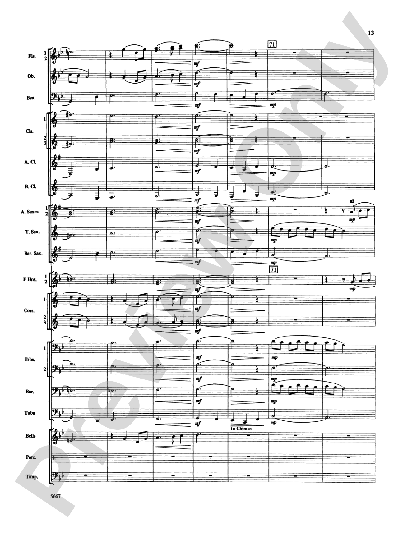 Jackson Lake Overture: Score