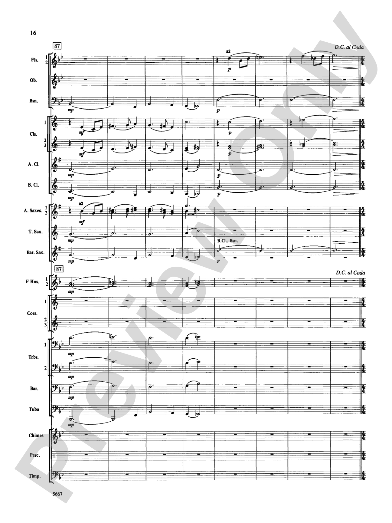 Jackson Lake Overture: Score