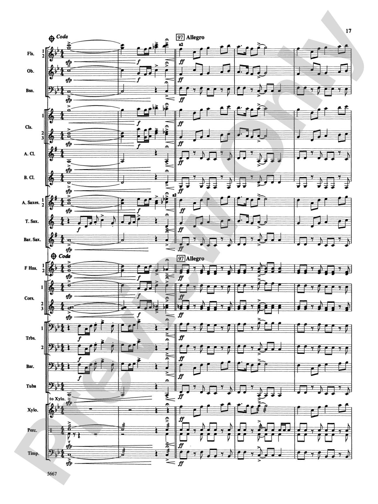 Jackson Lake Overture: Score