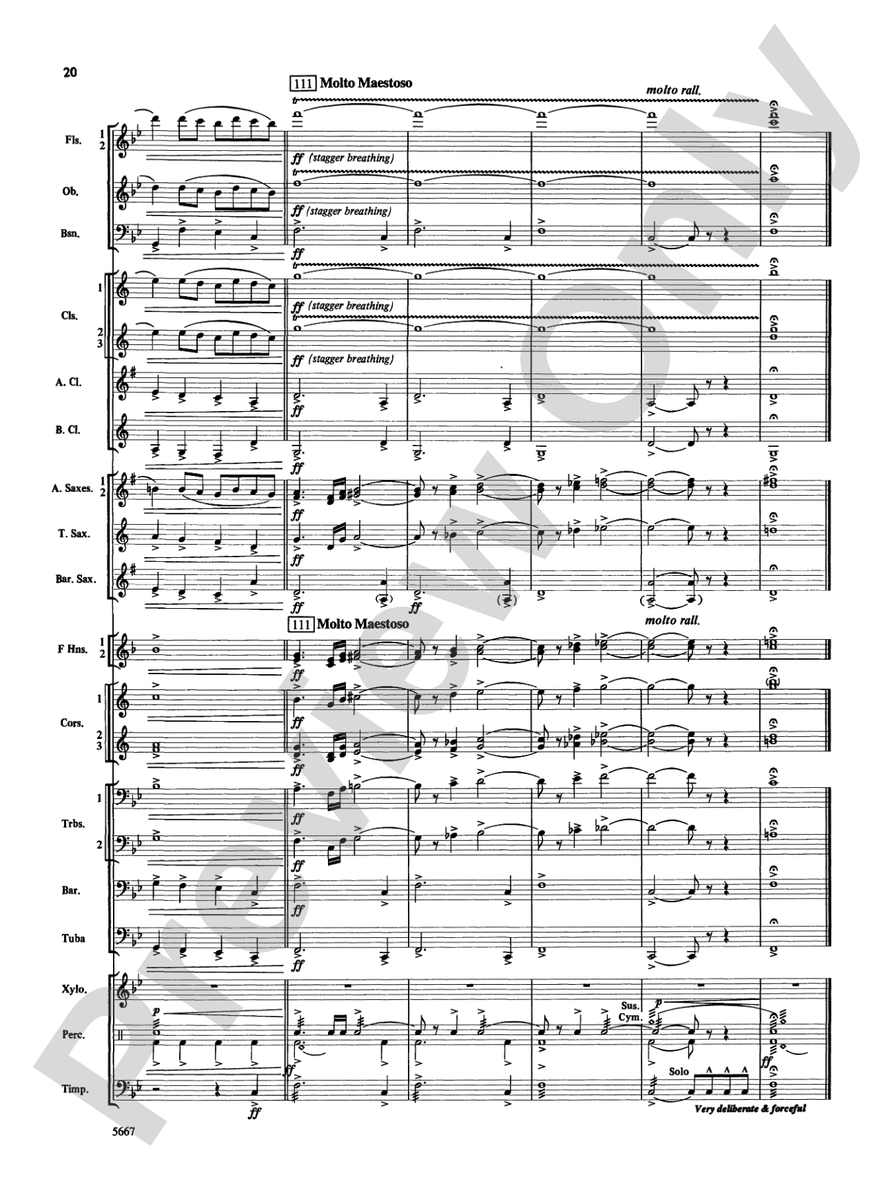 Jackson Lake Overture: Score