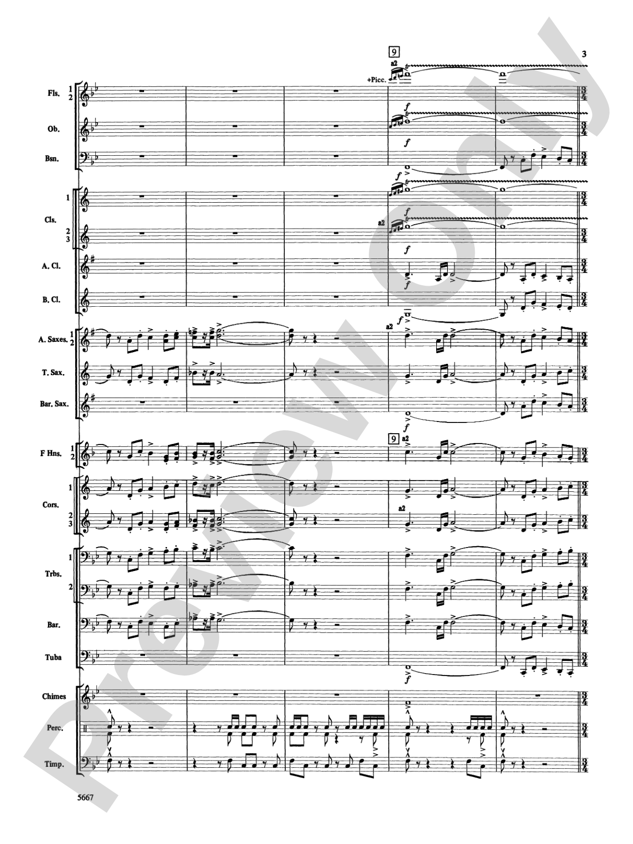 Jackson Lake Overture: Score