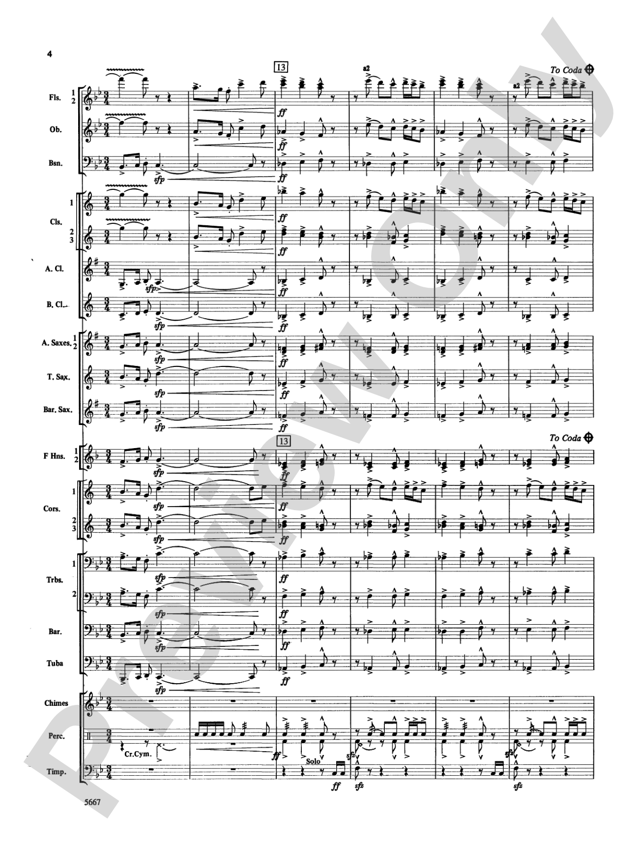 Jackson Lake Overture: Score