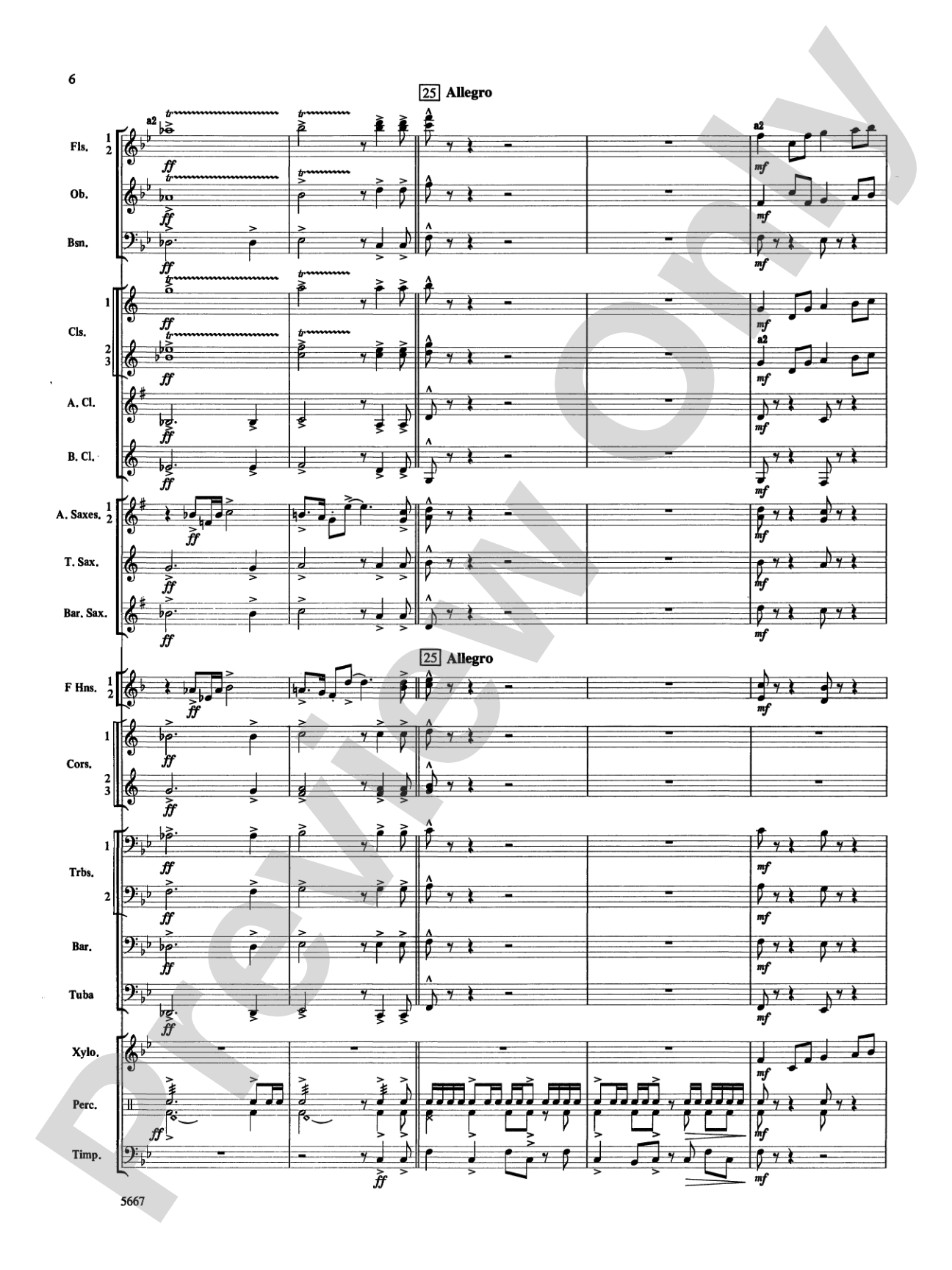 Jackson Lake Overture: Score