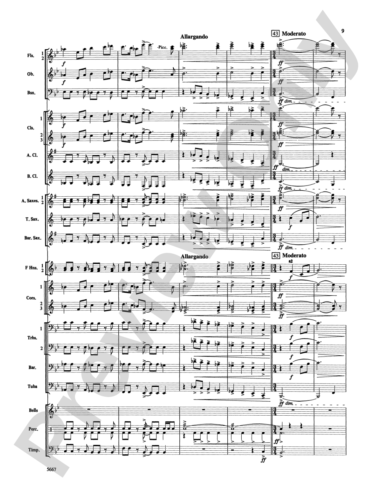 Jackson Lake Overture: Score