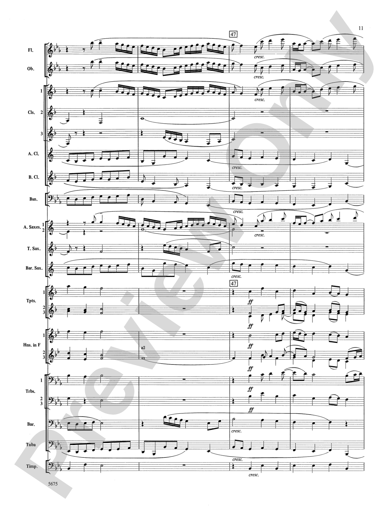 Prelude and Gloria (Adapted from Cantata No. 141 -- "Wachet Auf"): Concert Band Conductor Score & Parts