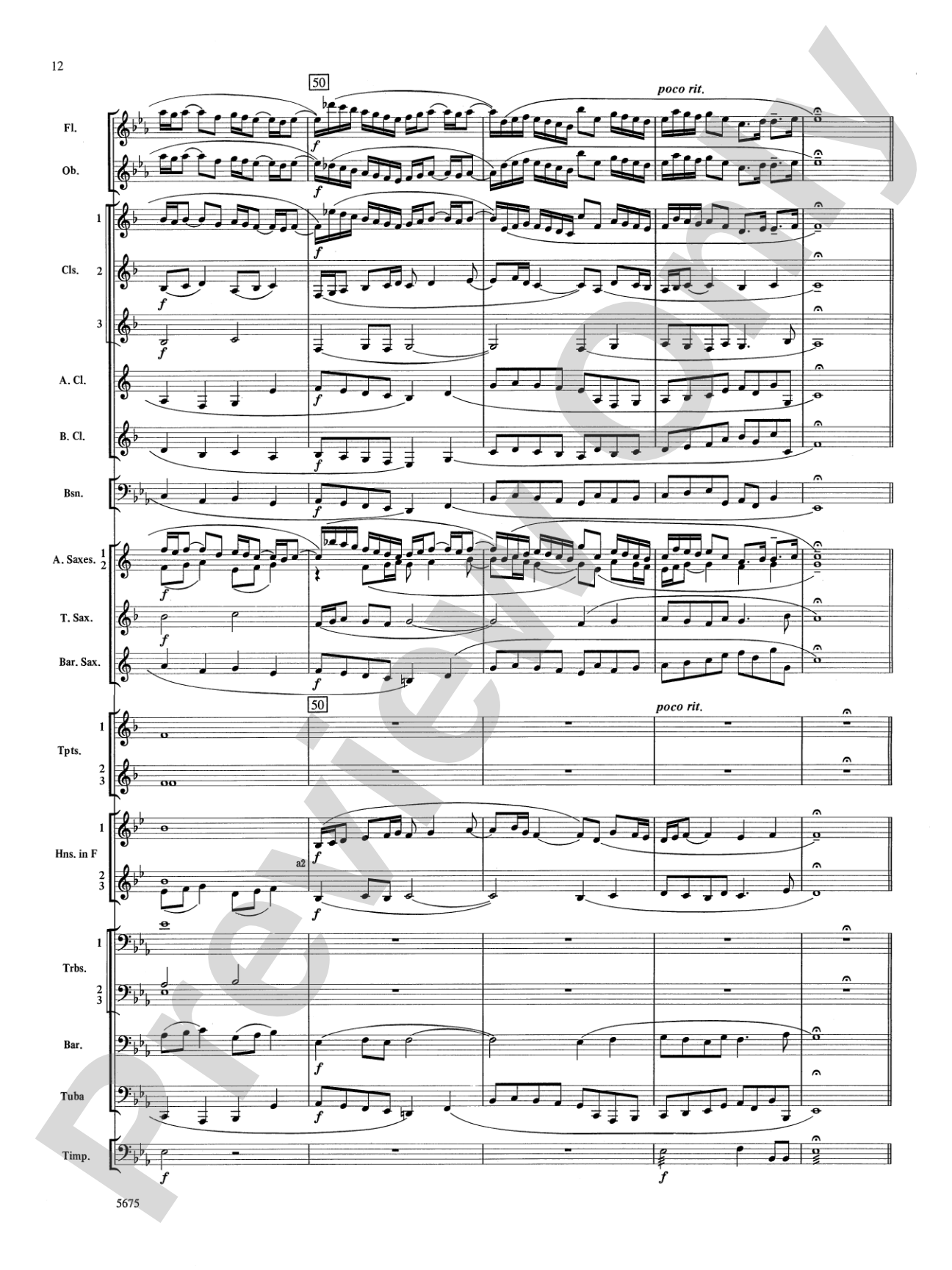 Prelude and Gloria (Adapted from Cantata No. 141 -- "Wachet Auf"): Concert Band Conductor Score & Parts