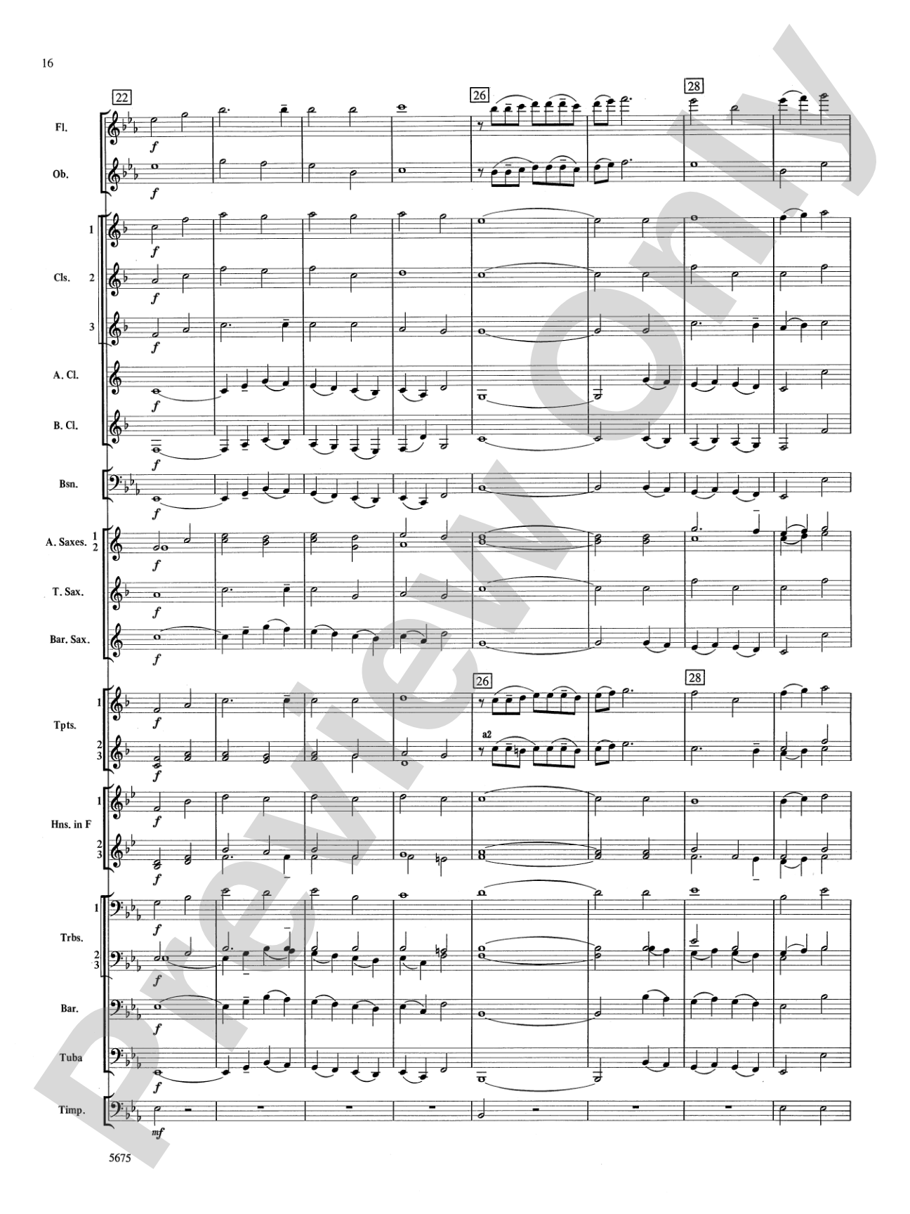 Prelude and Gloria (Adapted from Cantata No. 141 -- "Wachet Auf"): Concert Band Conductor Score & Parts