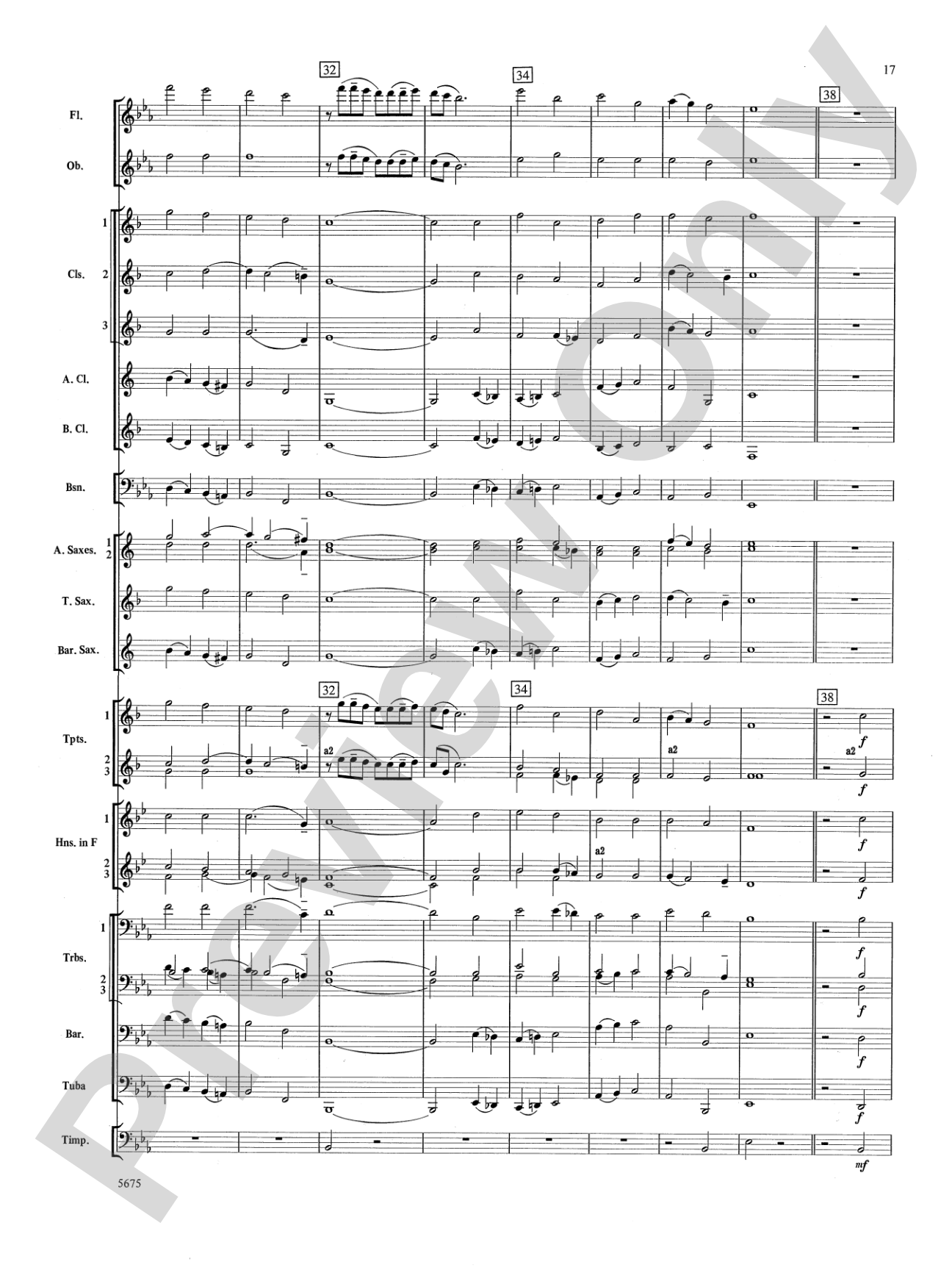 Prelude and Gloria (Adapted from Cantata No. 141 -- "Wachet Auf"): Concert Band Conductor Score & Parts