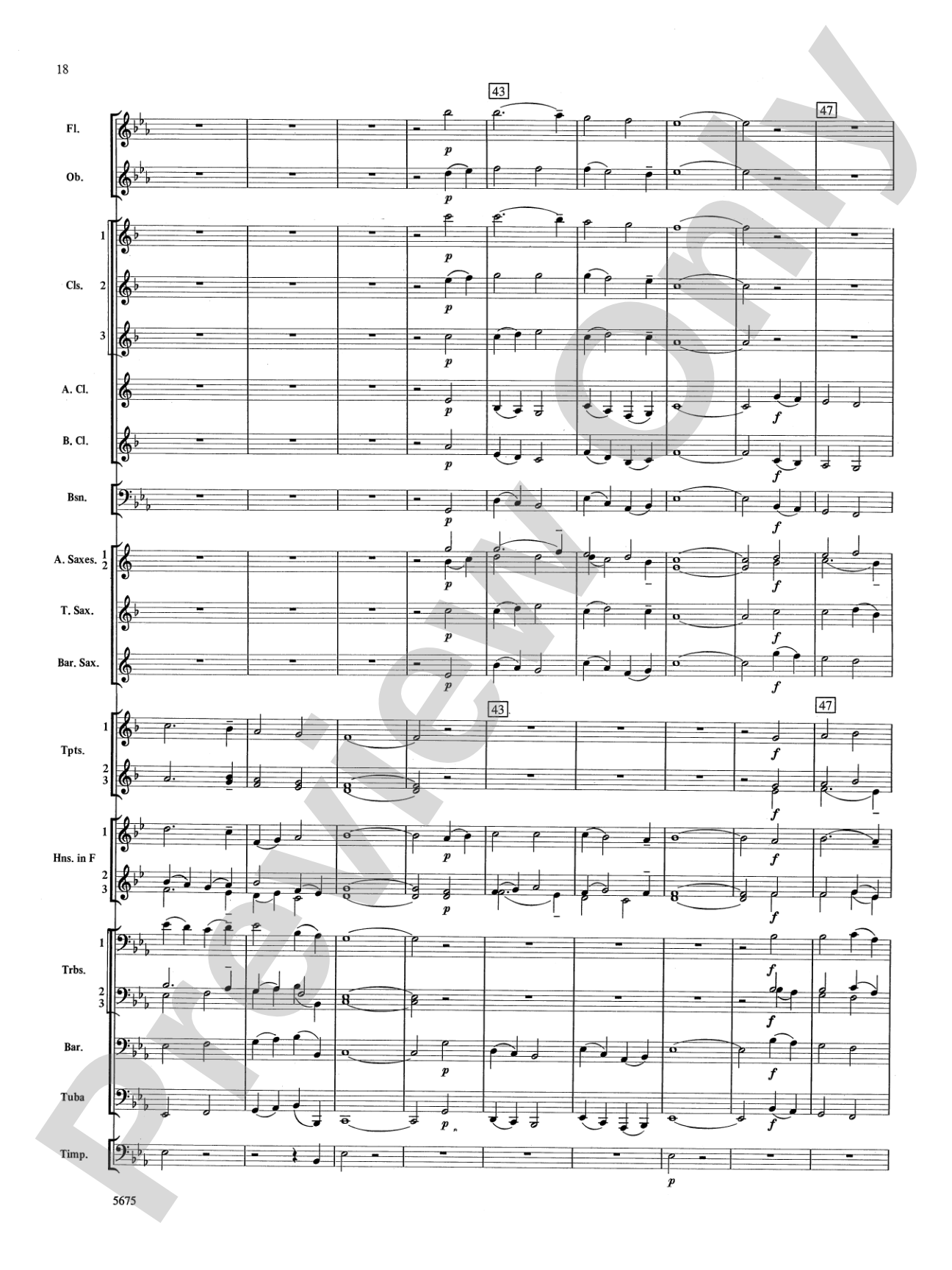 Prelude and Gloria (Adapted from Cantata No. 141 -- "Wachet Auf"): Concert Band Conductor Score & Parts