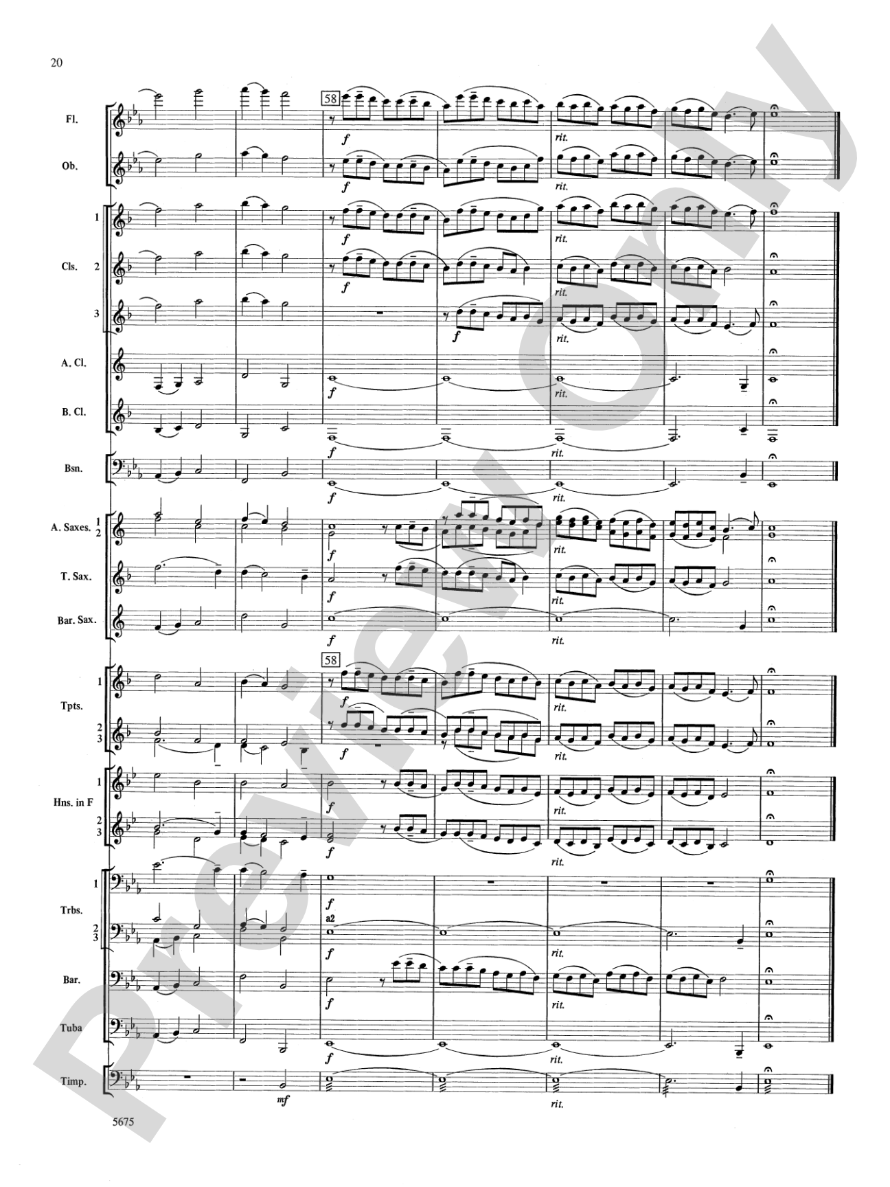 Prelude and Gloria (Adapted from Cantata No. 141 -- "Wachet Auf"): Concert Band Conductor Score & Parts