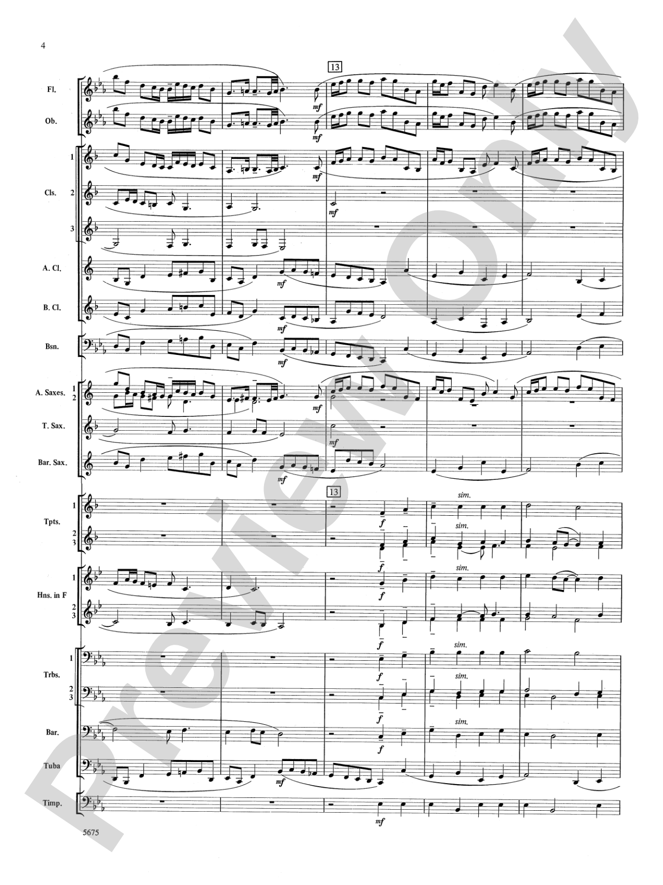 Prelude and Gloria (Adapted from Cantata No. 141 -- "Wachet Auf"): Concert Band Conductor Score & Parts